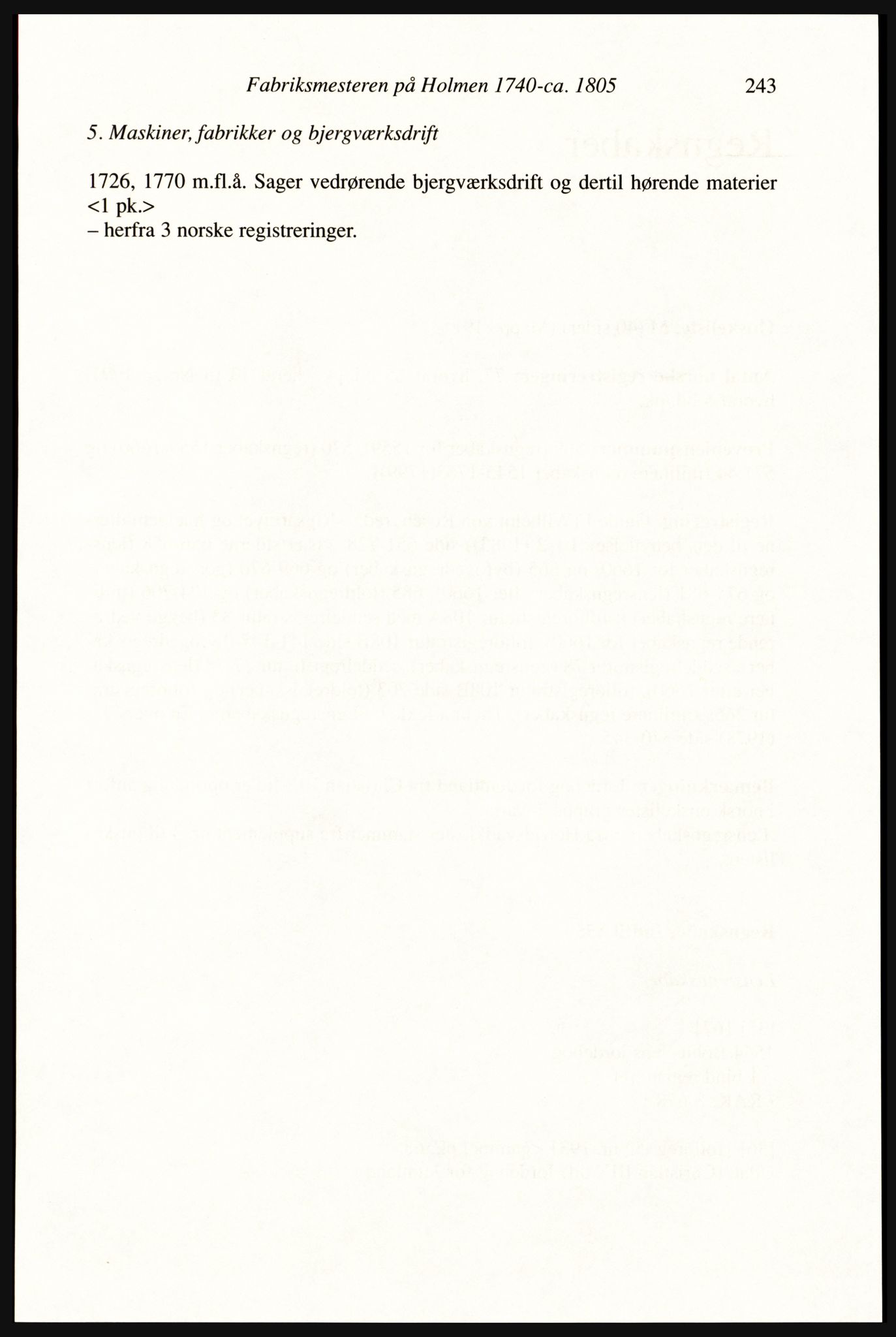 Publikasjoner utgitt av Arkivverket, PUBL/PUBL-001/A/0002: Erik Gøbel: NOREG, Tværregistratur over norgesrelevant materiale i Rigsarkivet i København (2000), 2000, p. 245