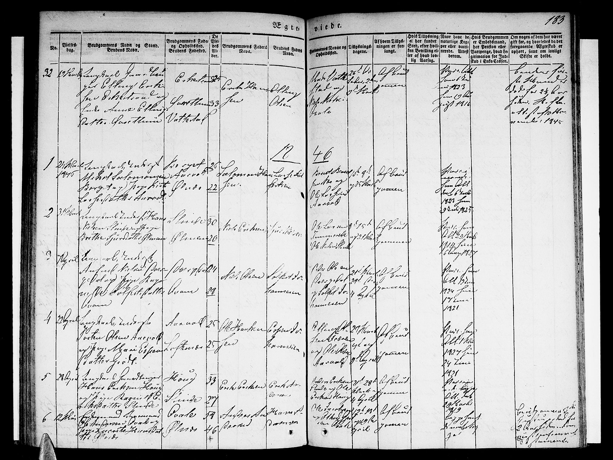 Sogndal sokneprestembete, AV/SAB-A-81301/H/Haa/Haaa/L0011: Parish register (official) no. A 11, 1839-1847, p. 183