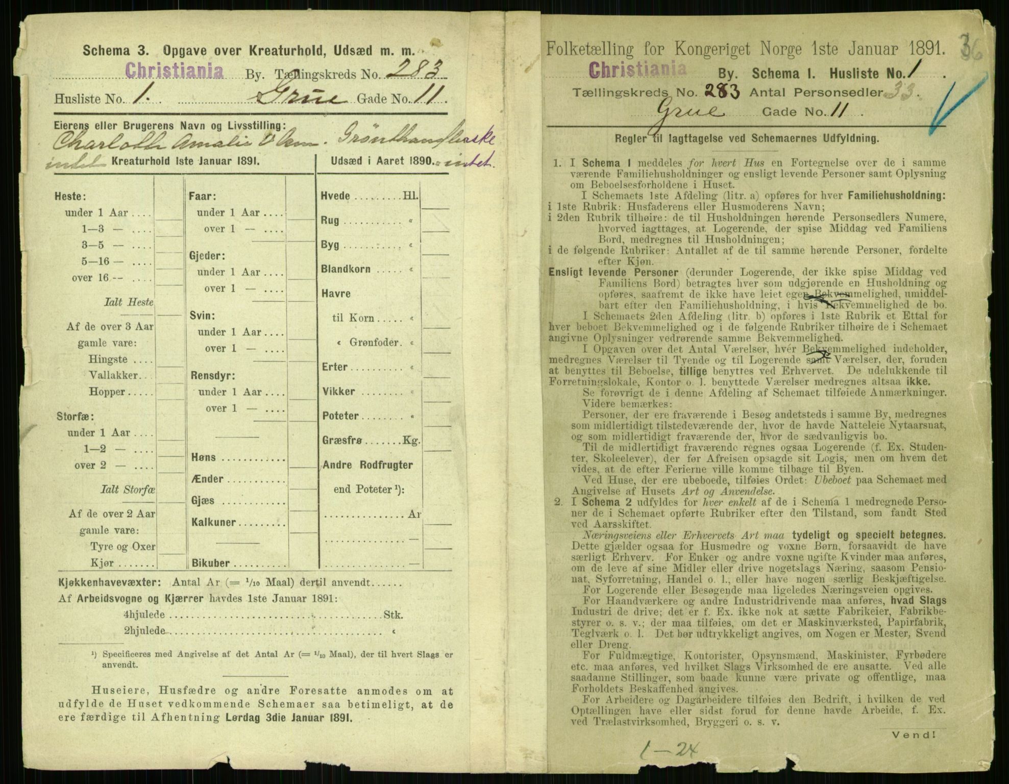 RA, 1891 census for 0301 Kristiania, 1891, p. 172552