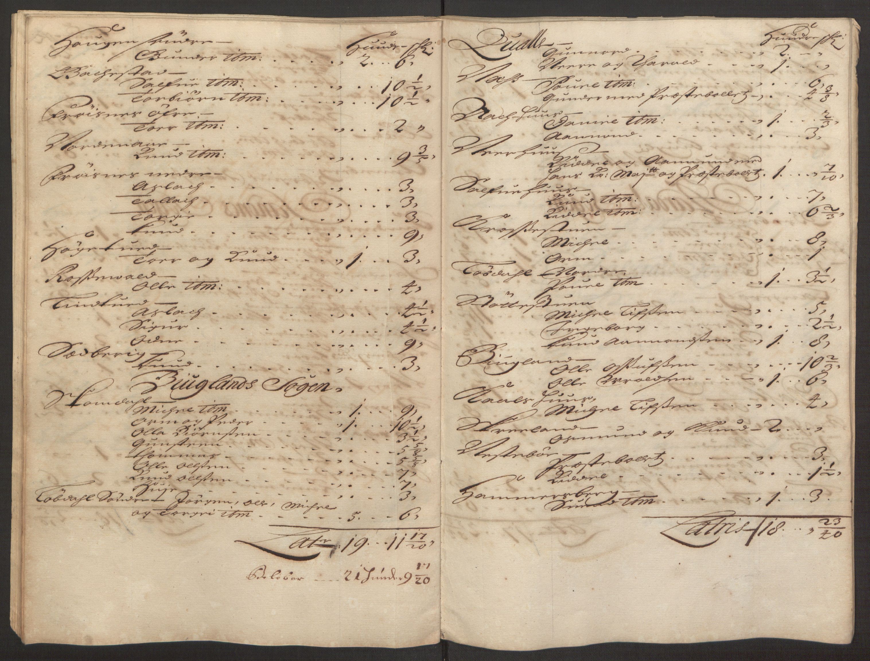 Rentekammeret inntil 1814, Reviderte regnskaper, Fogderegnskap, AV/RA-EA-4092/R40/L2444: Fogderegnskap Råbyggelag, 1693-1696, p. 152