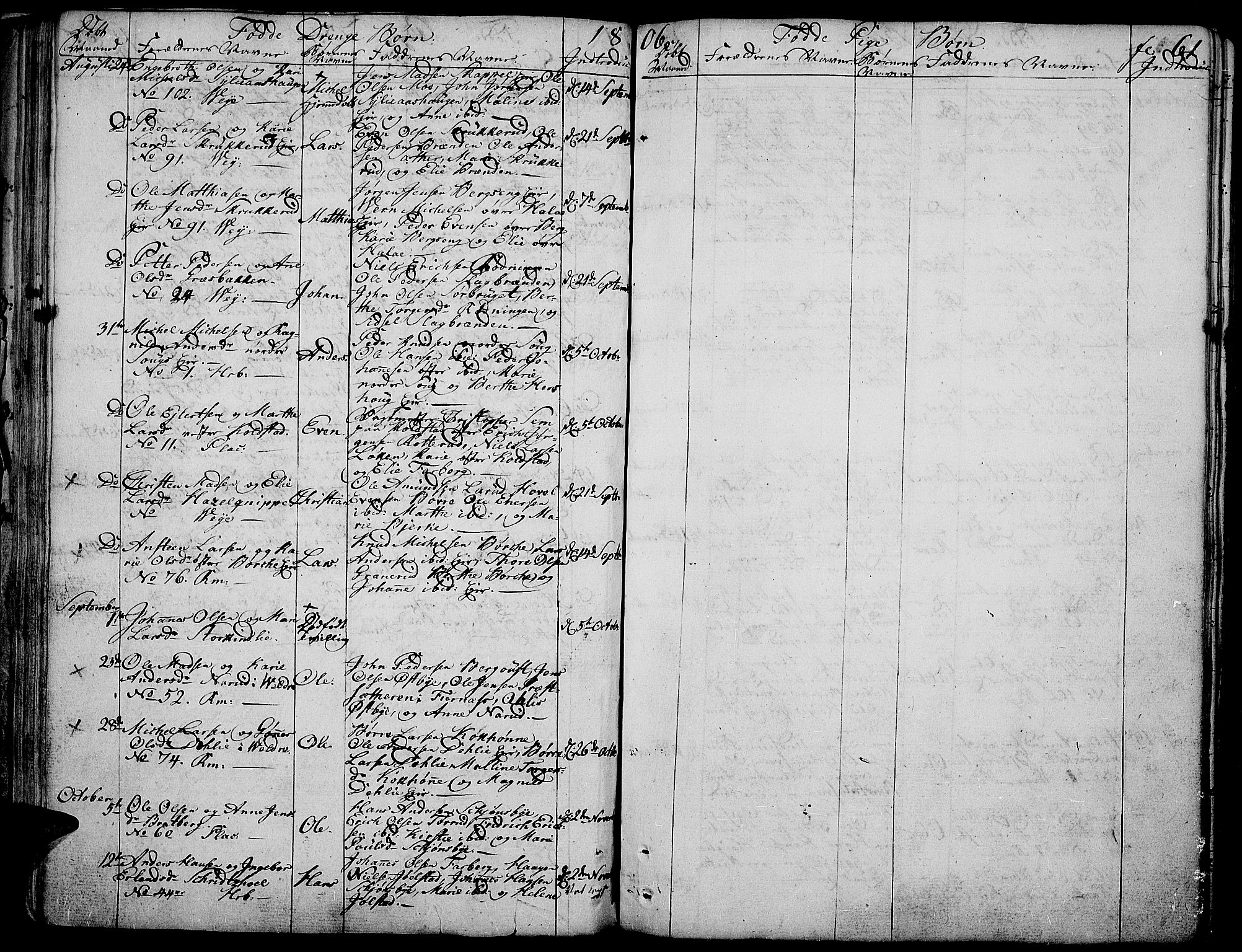 Ringsaker prestekontor, AV/SAH-PREST-014/K/Ka/L0004: Parish register (official) no. 4, 1799-1814, p. 61