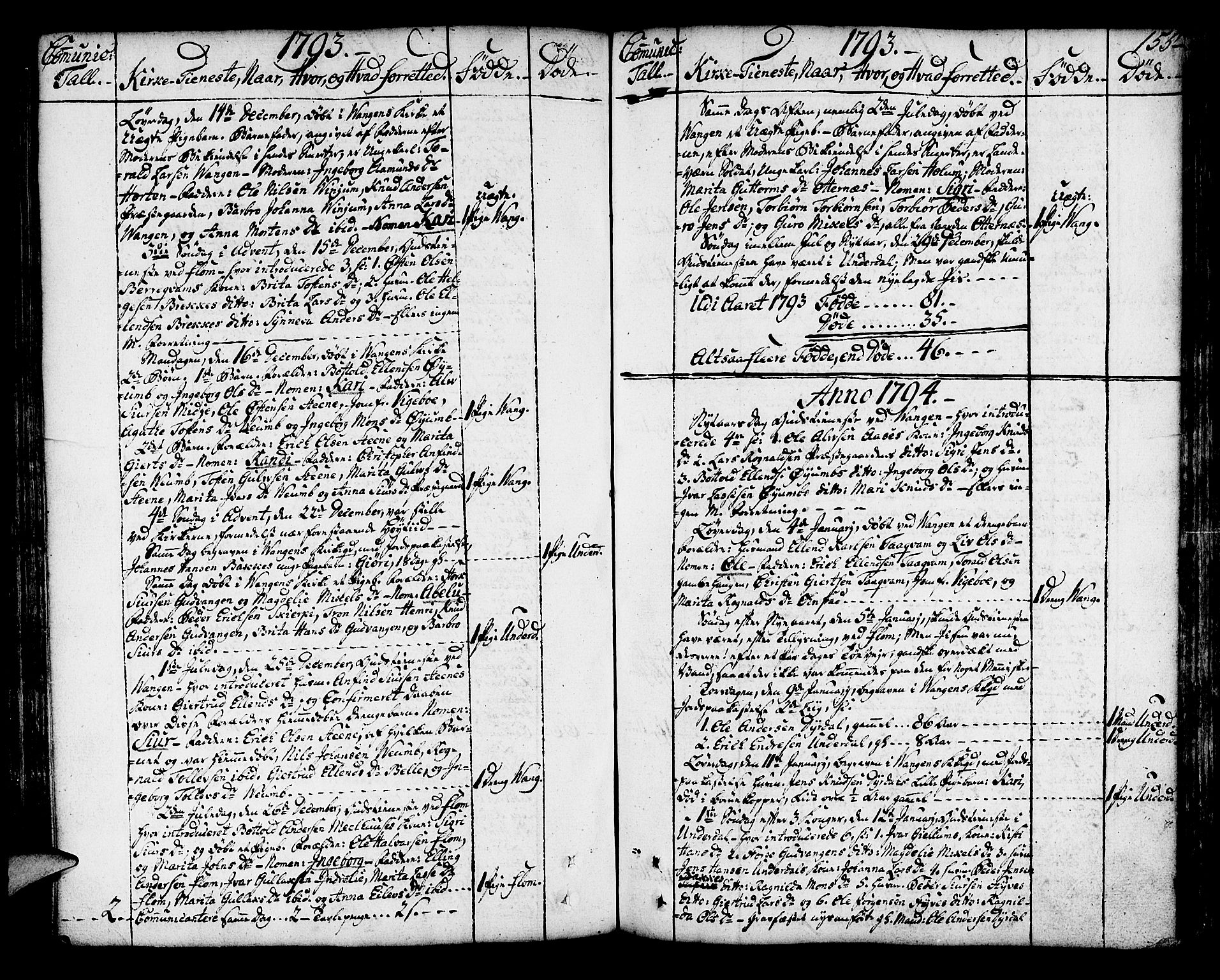 Aurland sokneprestembete, SAB/A-99937/H/Ha/Haa/L0004: Parish register (official) no. A 4, 1756-1801, p. 155