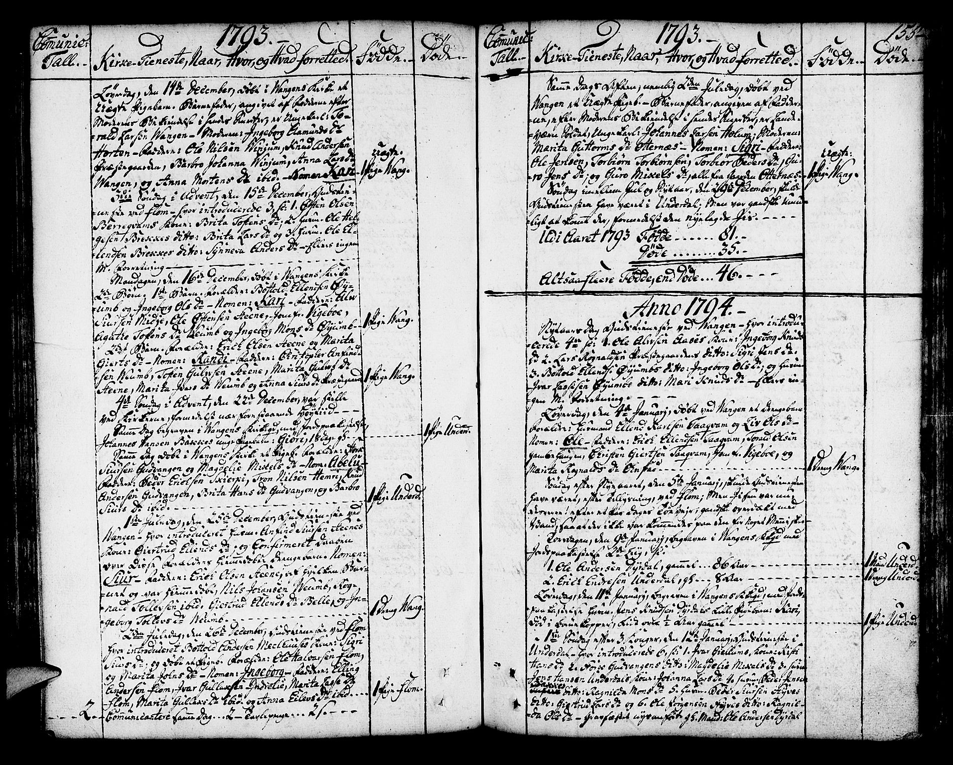 Aurland sokneprestembete, AV/SAB-A-99937/H/Ha/Haa/L0004: Parish register (official) no. A 4, 1756-1801, p. 155