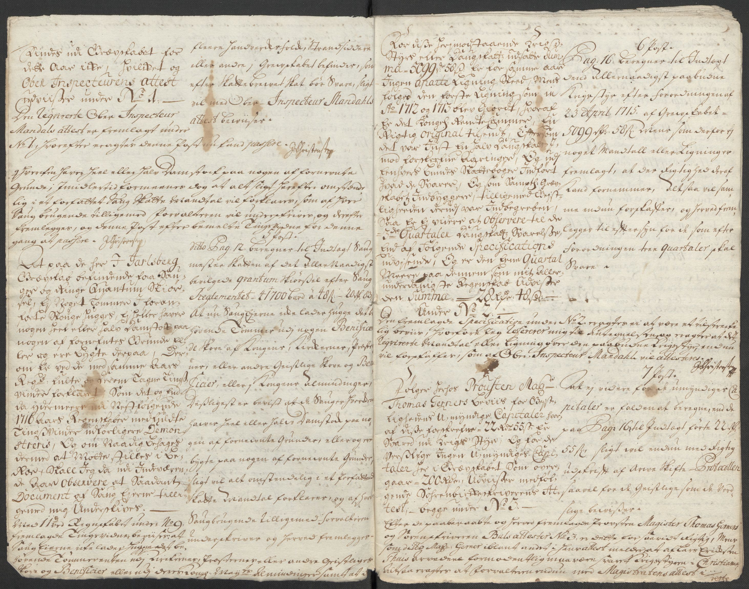 Rentekammeret inntil 1814, Reviderte regnskaper, Fogderegnskap, RA/EA-4092/R32/L1879: Fogderegnskap Jarlsberg grevskap, 1714-1715, p. 471