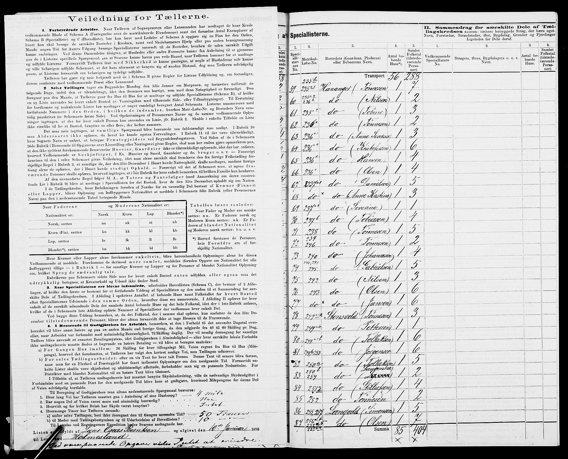 SAK, 1875 census for 1041L Vanse/Vanse og Farsund, 1875, p. 63