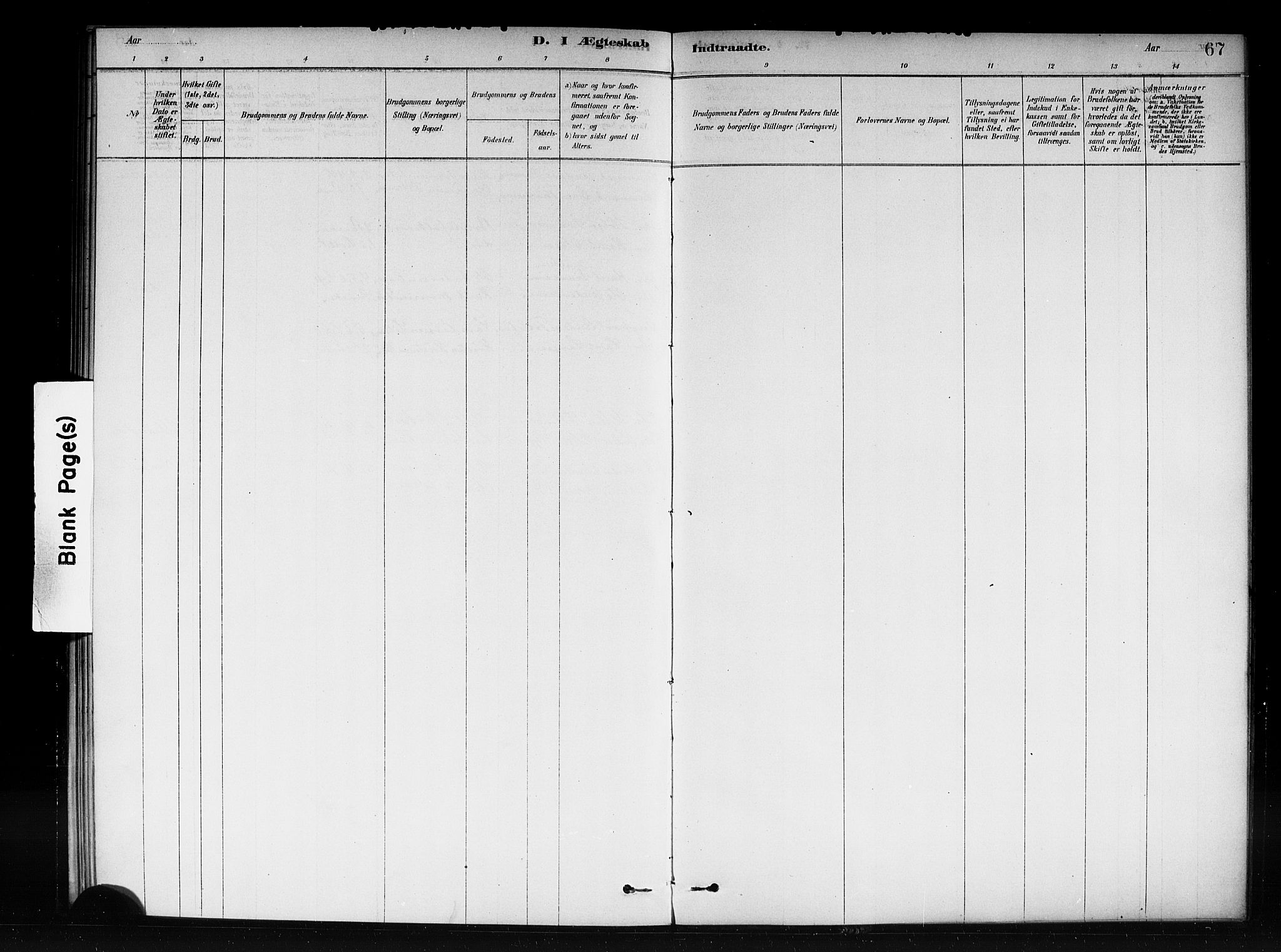 Vik sokneprestembete, AV/SAB-A-81501/H/Haa/Haac/L0001: Parish register (official) no. C 1, 1878-1890, p. 67