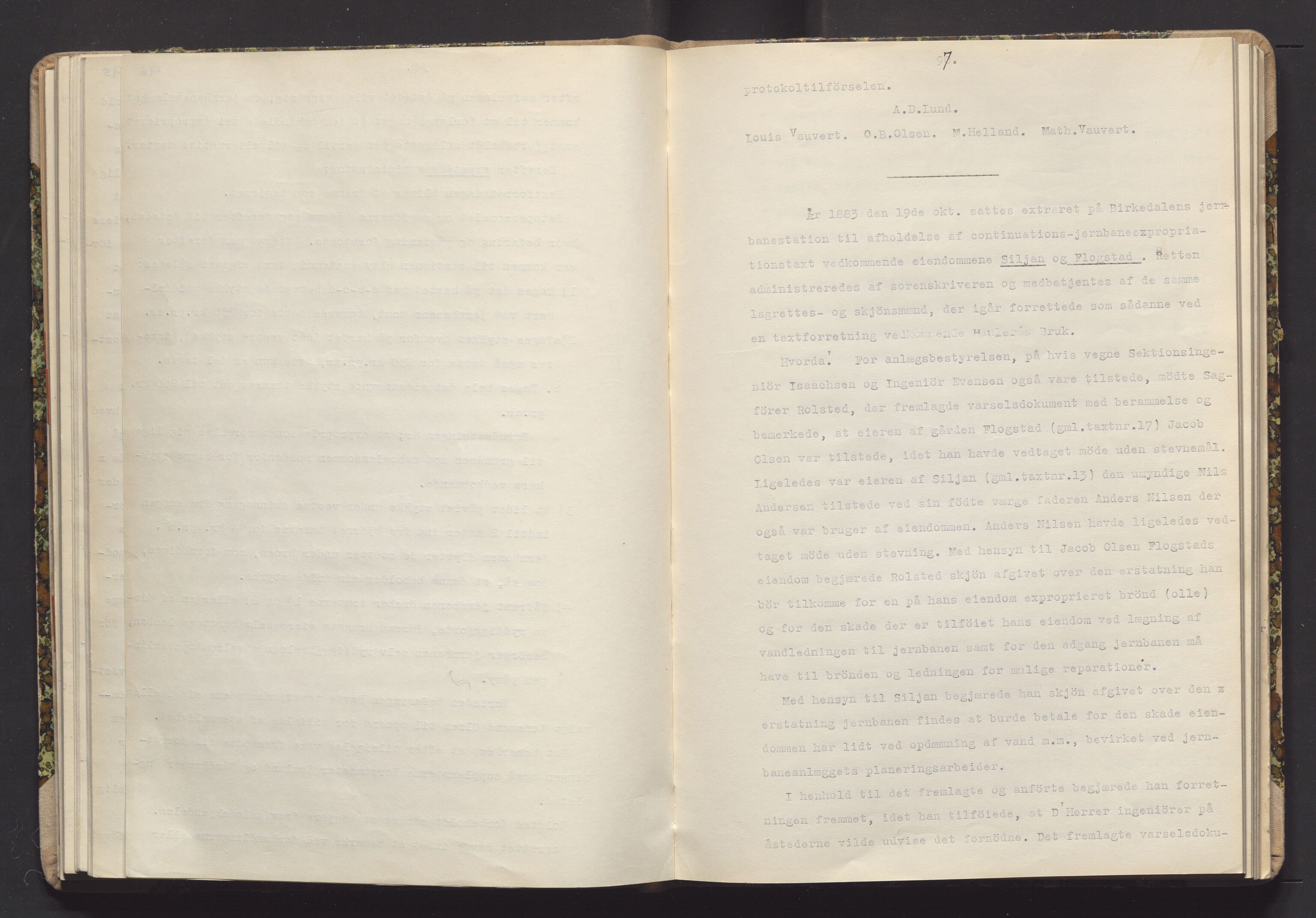 Norges Statsbaner Drammen distrikt (NSB), AV/SAKO-A-30/Y/Yc/L0007: Takster Vestfoldbanen strekningen Eidanger-Porsgrunn-Gjerpen samt sidelinjen Eidanger-Brevik, 1877-1896, p. 97