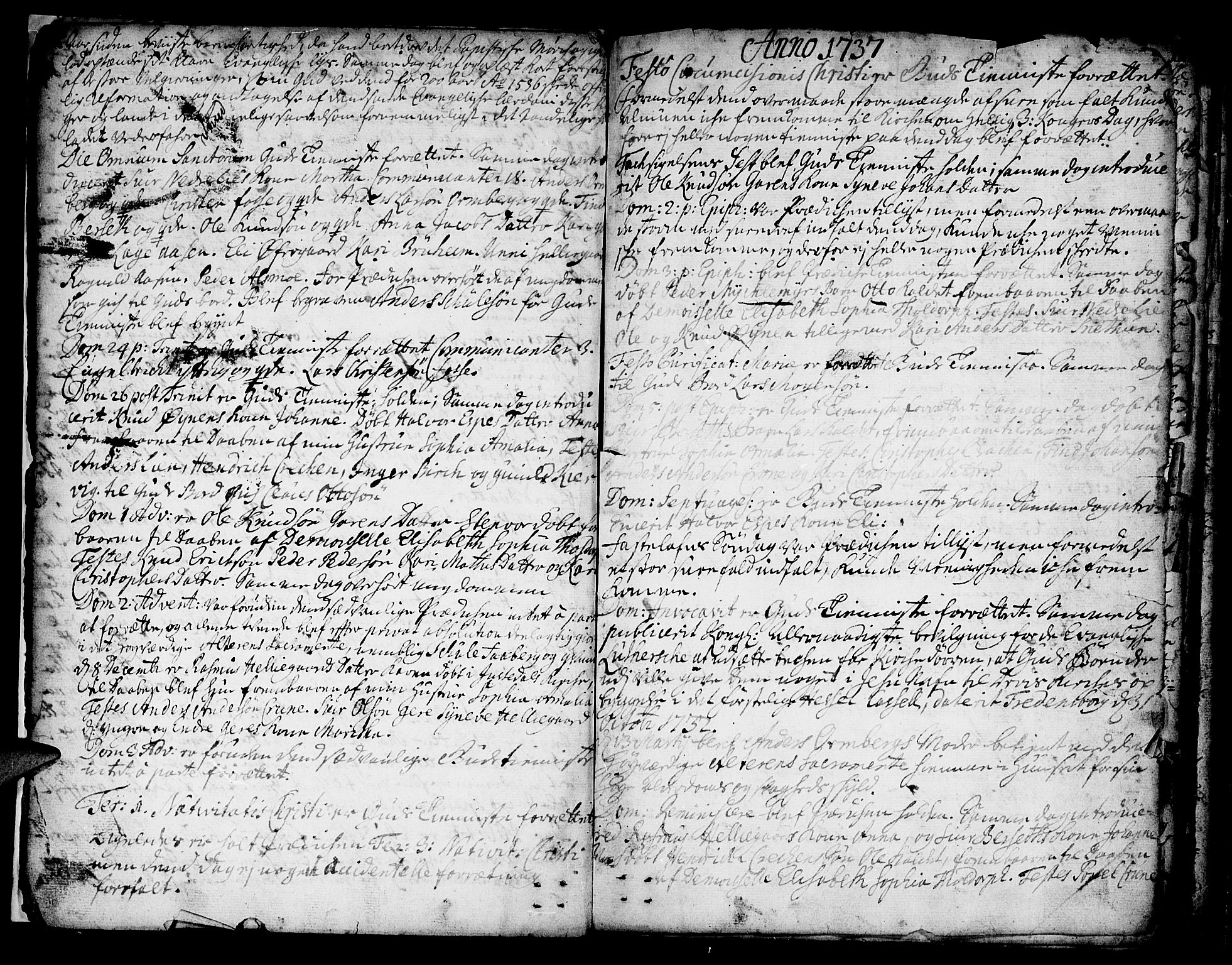 Jostedal sokneprestembete, AV/SAB-A-80601/H/Haa/Haaa/L0001: Parish register (official) no. A 1, 1733-1751, p. 10