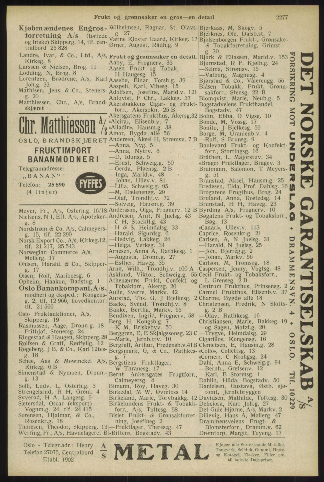 Kristiania/Oslo adressebok, PUBL/-, 1934, p. 2277