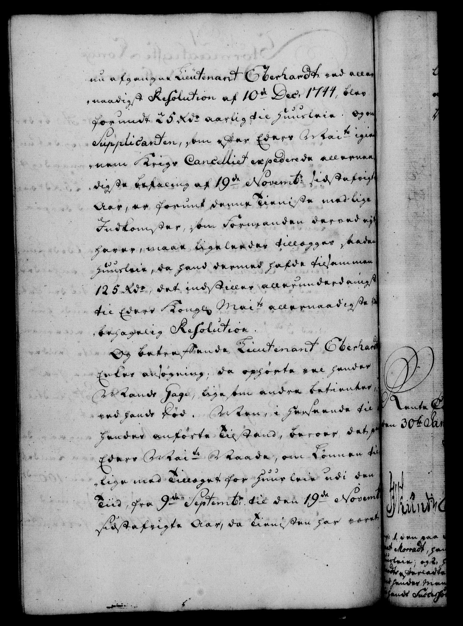 Rentekammeret, Kammerkanselliet, RA/EA-3111/G/Gf/Gfa/L0040: Norsk relasjons- og resolusjonsprotokoll (merket RK 52.40), 1758, p. 115