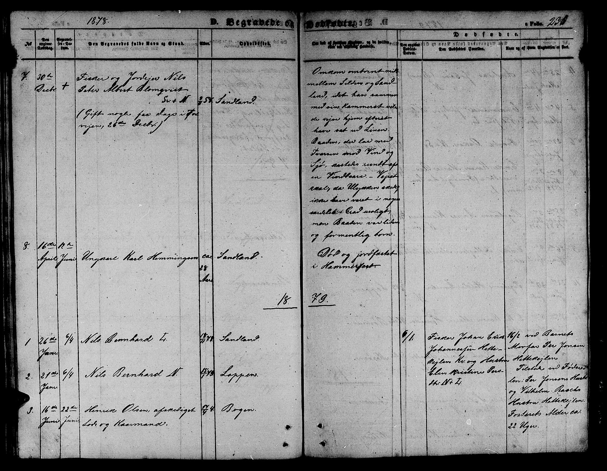 Loppa sokneprestkontor, SATØ/S-1339/H/Hb/L0002klokker: Parish register (copy) no. 2, 1850-1880, p. 236