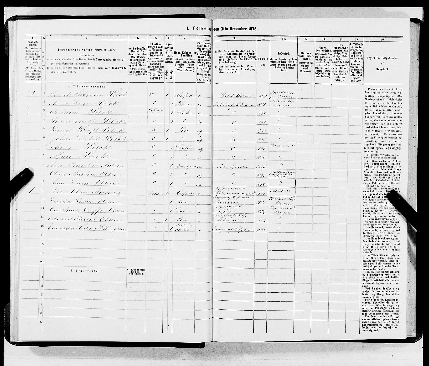 SAB, 1875 census for 1301 Bergen, 1875, p. 3339