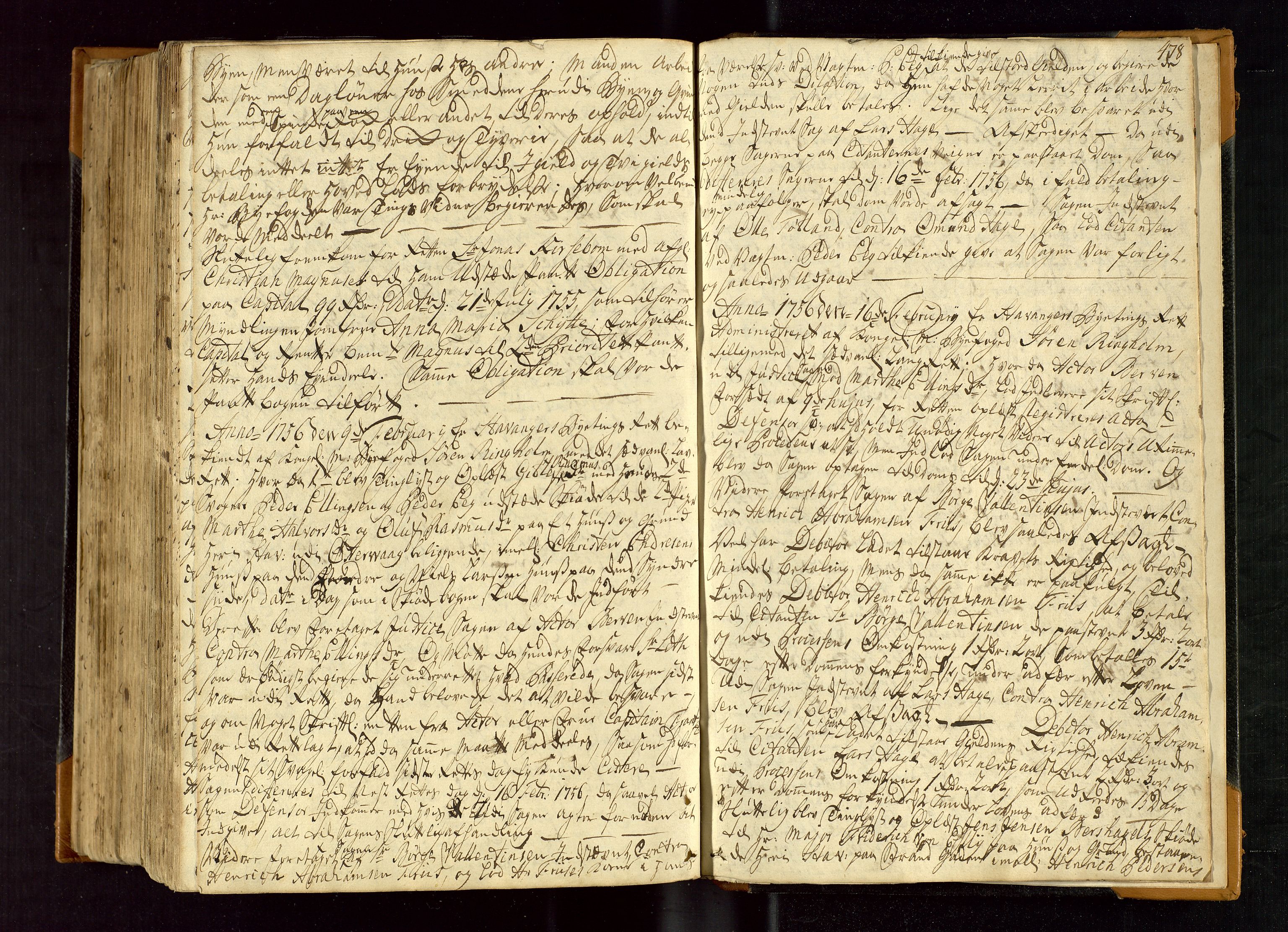 Stavanger byfogd, AV/SAST-A-101408/001/3/30/30BA/L0042: Bytingprotkoll, 1748-1756, p. 477b-478a