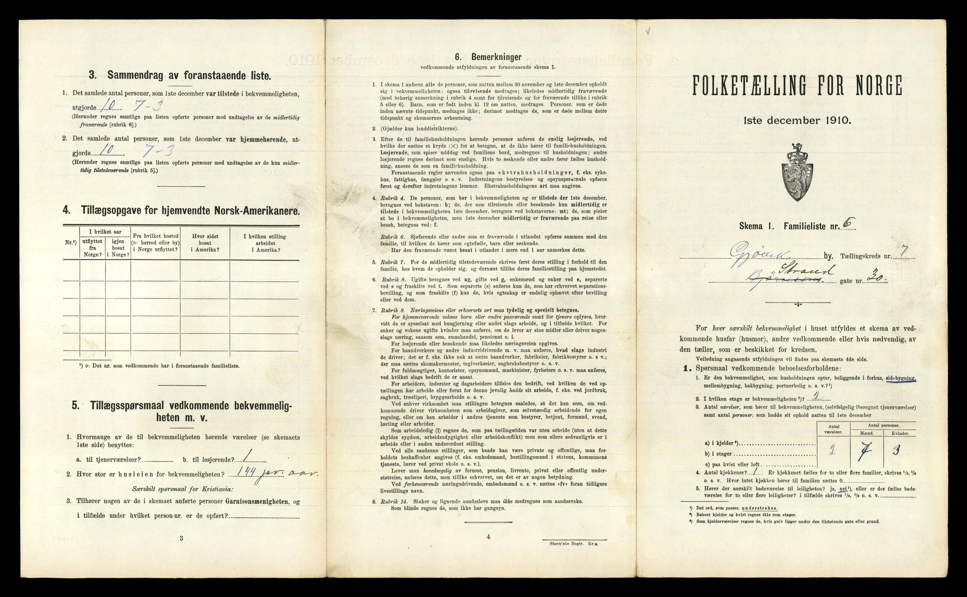 RA, 1910 census for Gjøvik, 1910, p. 1834