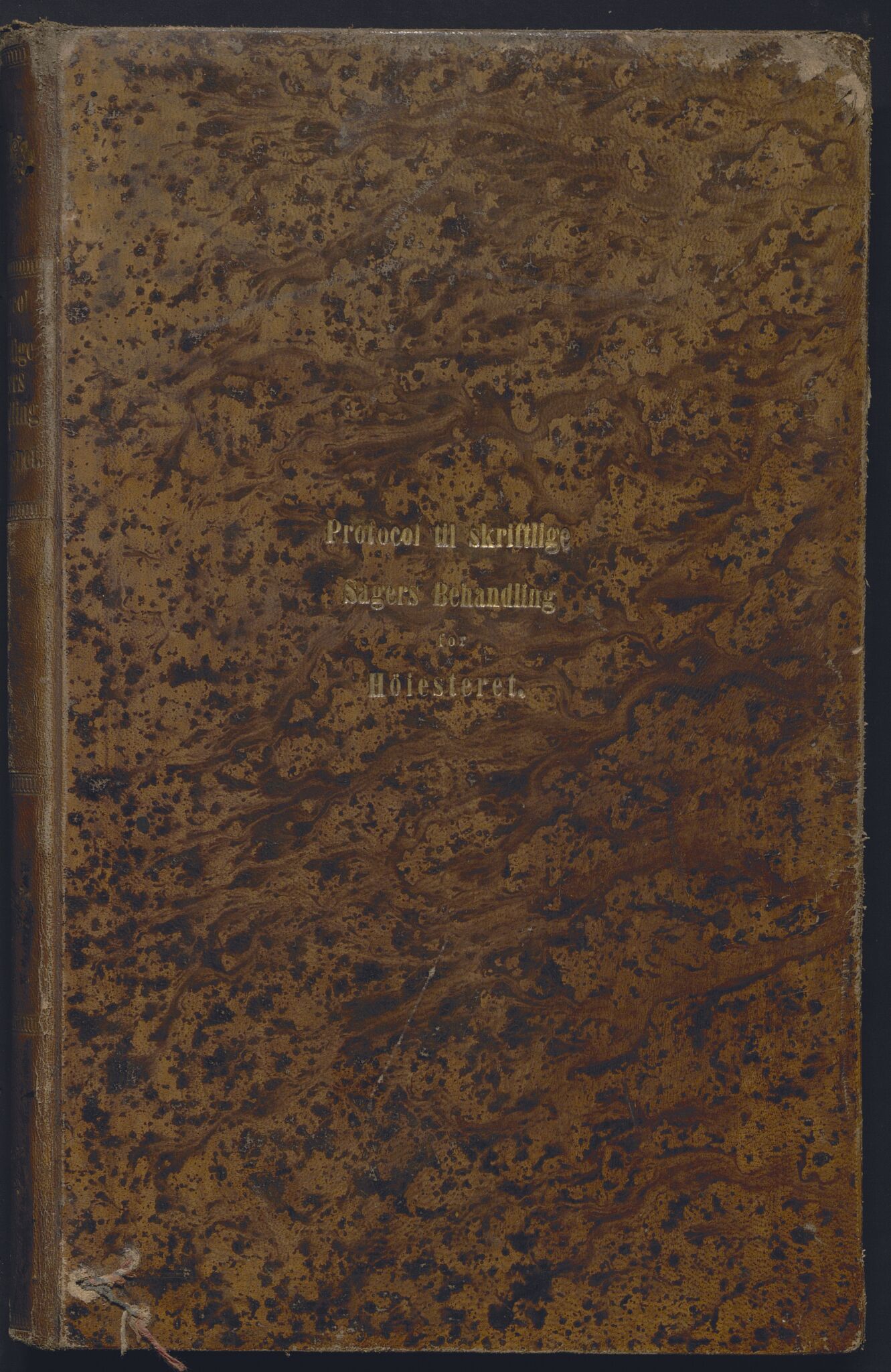 Høyesterett, AV/RA-S-1002/E/Ef/L0009: Protokoll over saker som gikk til skriftlig behandling, 1852-1856