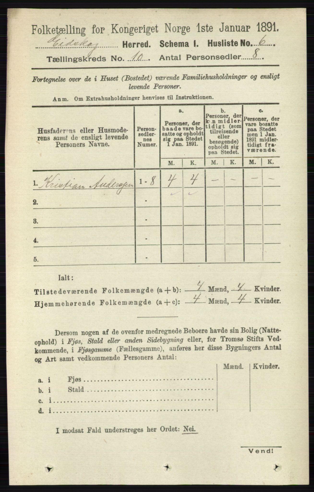 RA, 1891 census for 0420 Eidskog, 1891, p. 6019