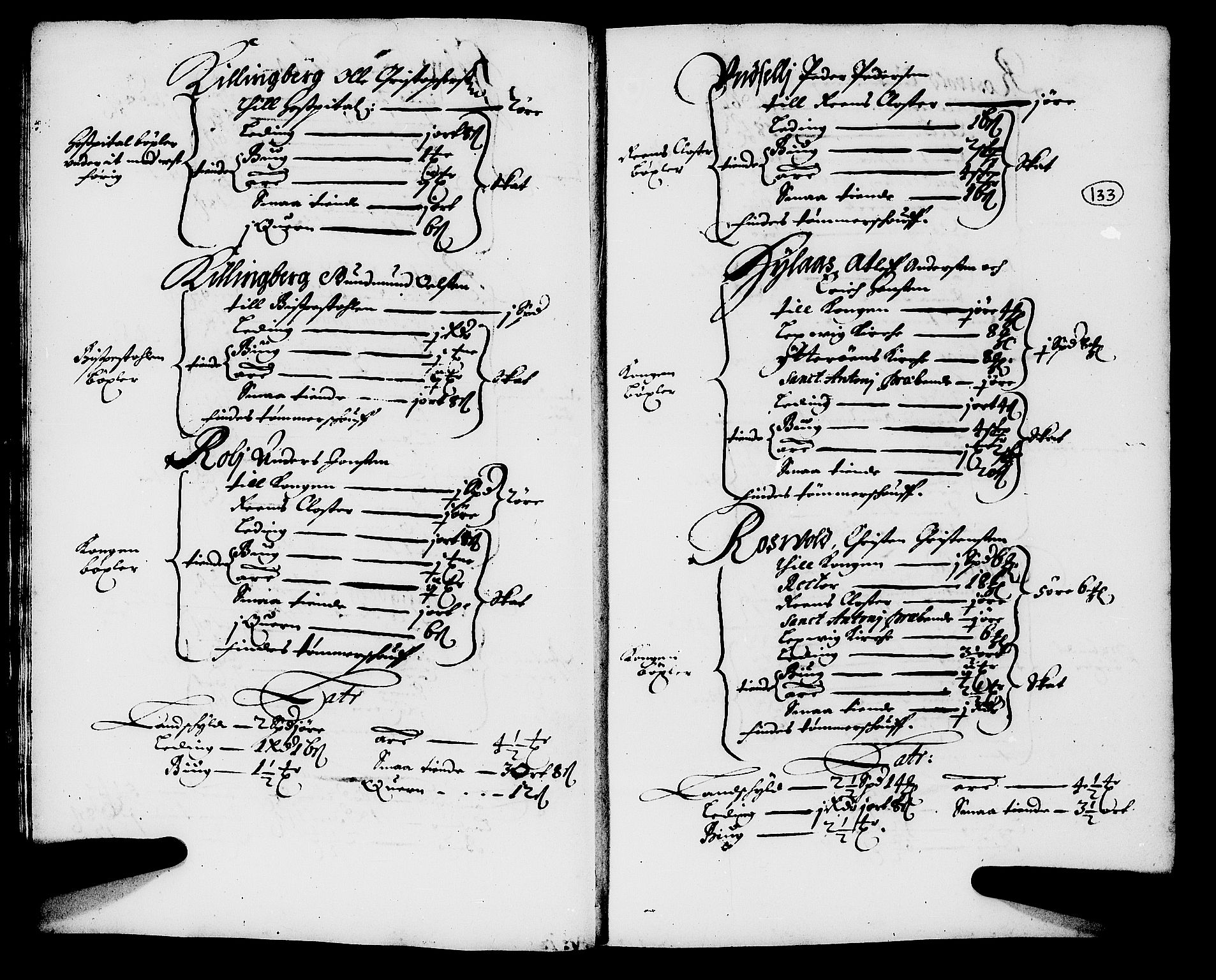 Rentekammeret inntil 1814, Realistisk ordnet avdeling, AV/RA-EA-4070/N/Nb/Nba/L0054: Stjørdal len, 1669, p. 132b-133a