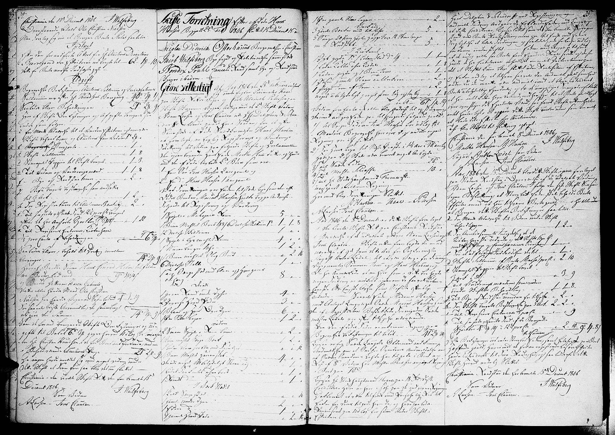 Oslo skifterett, AV/SAO-A-10383/H/Ha/L0014: Skifteprotokoll, 1806-1810, p. 24-25