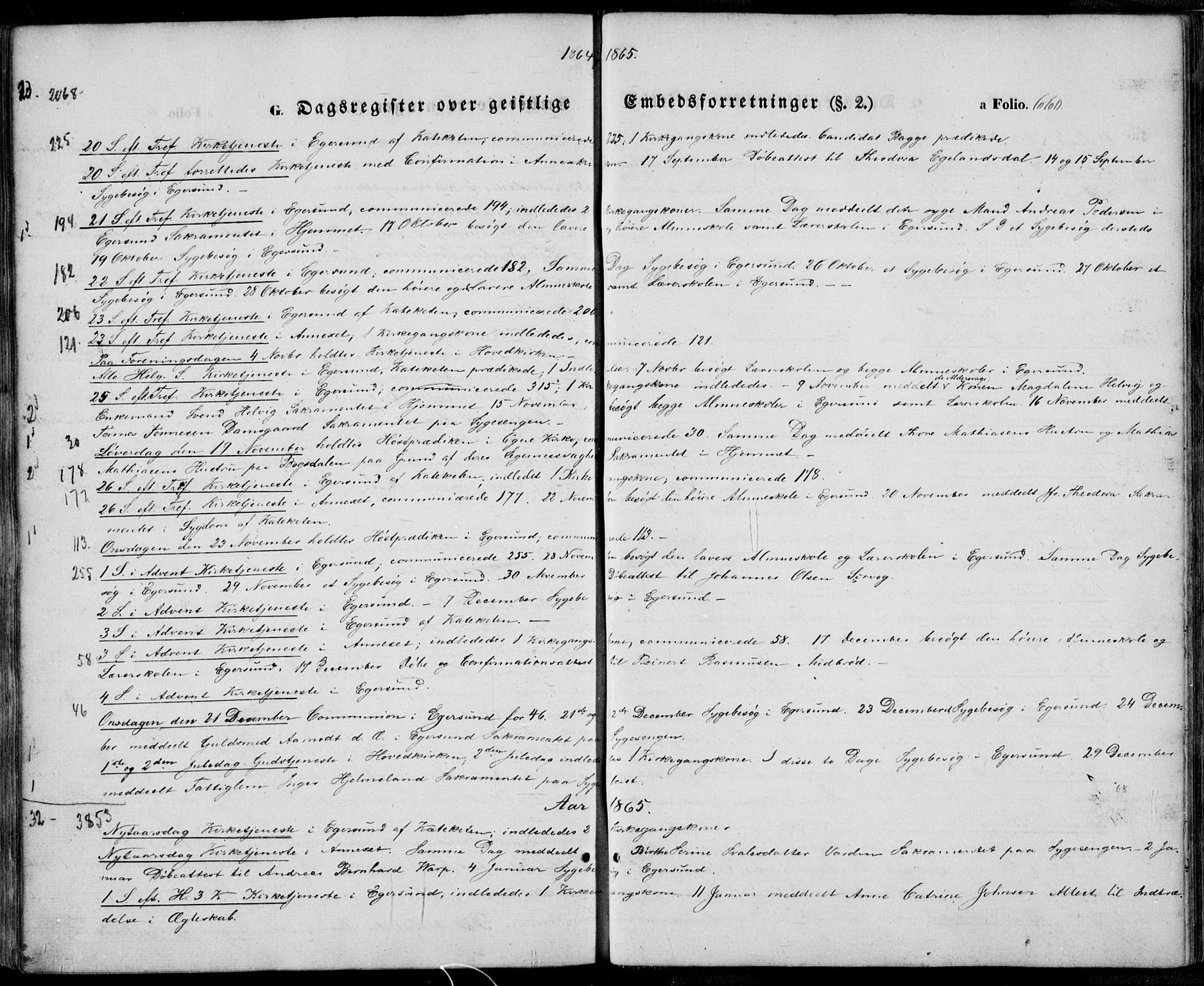 Eigersund sokneprestkontor, SAST/A-101807/S08/L0013: Parish register (official) no. A 12.2, 1850-1865, p. 660