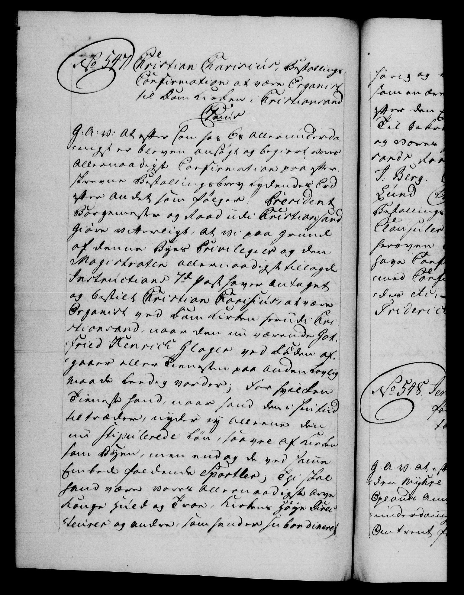 Danske Kanselli 1572-1799, AV/RA-EA-3023/F/Fc/Fca/Fcaa/L0044: Norske registre, 1769-1771, p. 264b