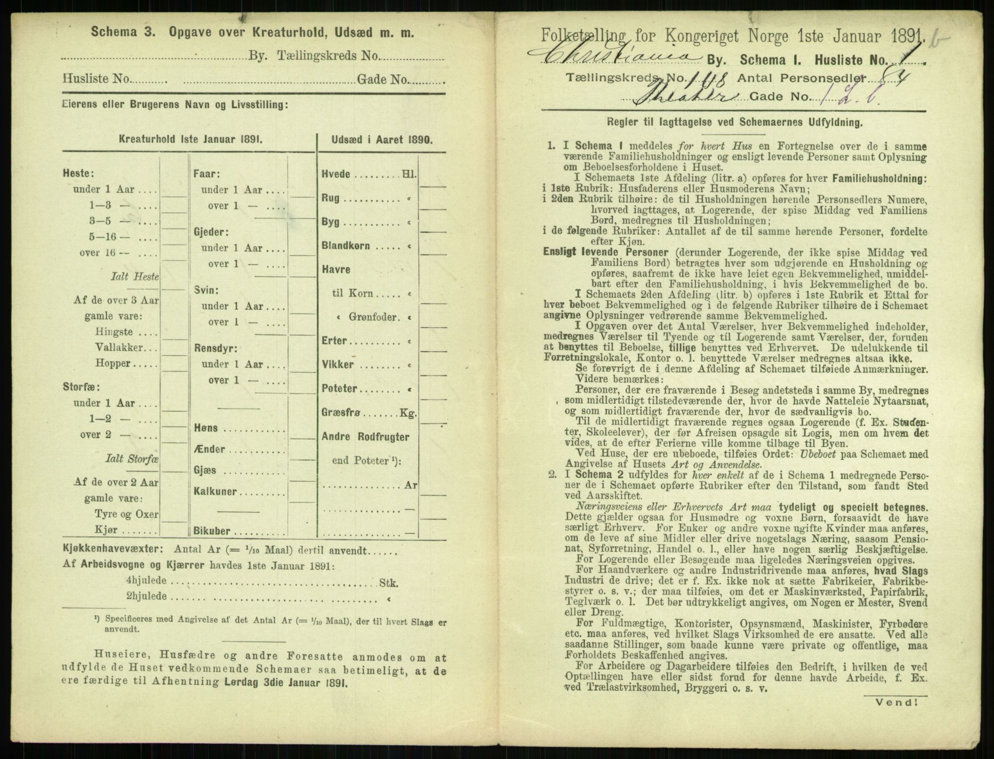 RA, 1891 census for 0301 Kristiania, 1891, p. 55367