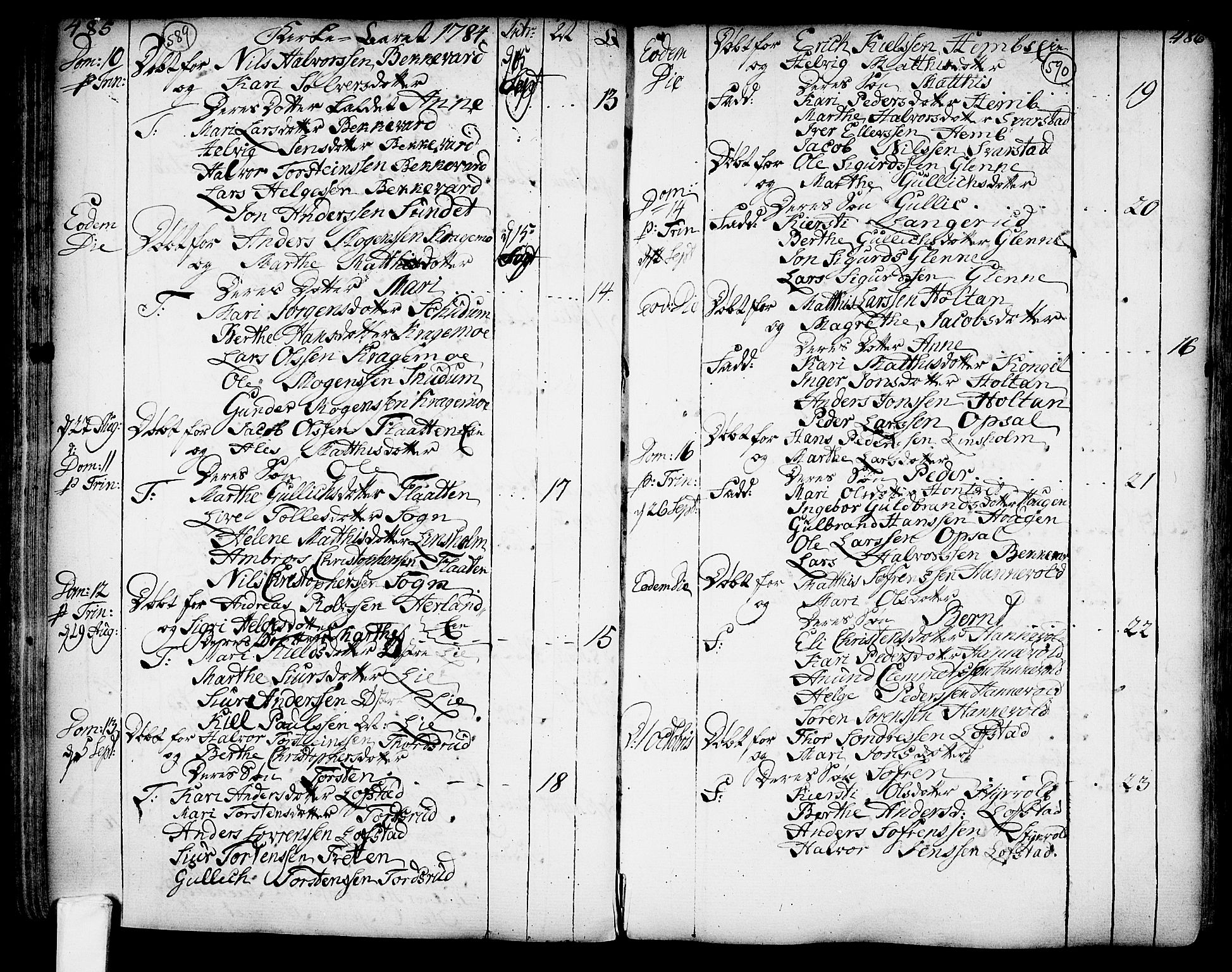 Lardal kirkebøker, AV/SAKO-A-350/F/Fa/L0003: Parish register (official) no. I 3, 1733-1815, p. 589-590