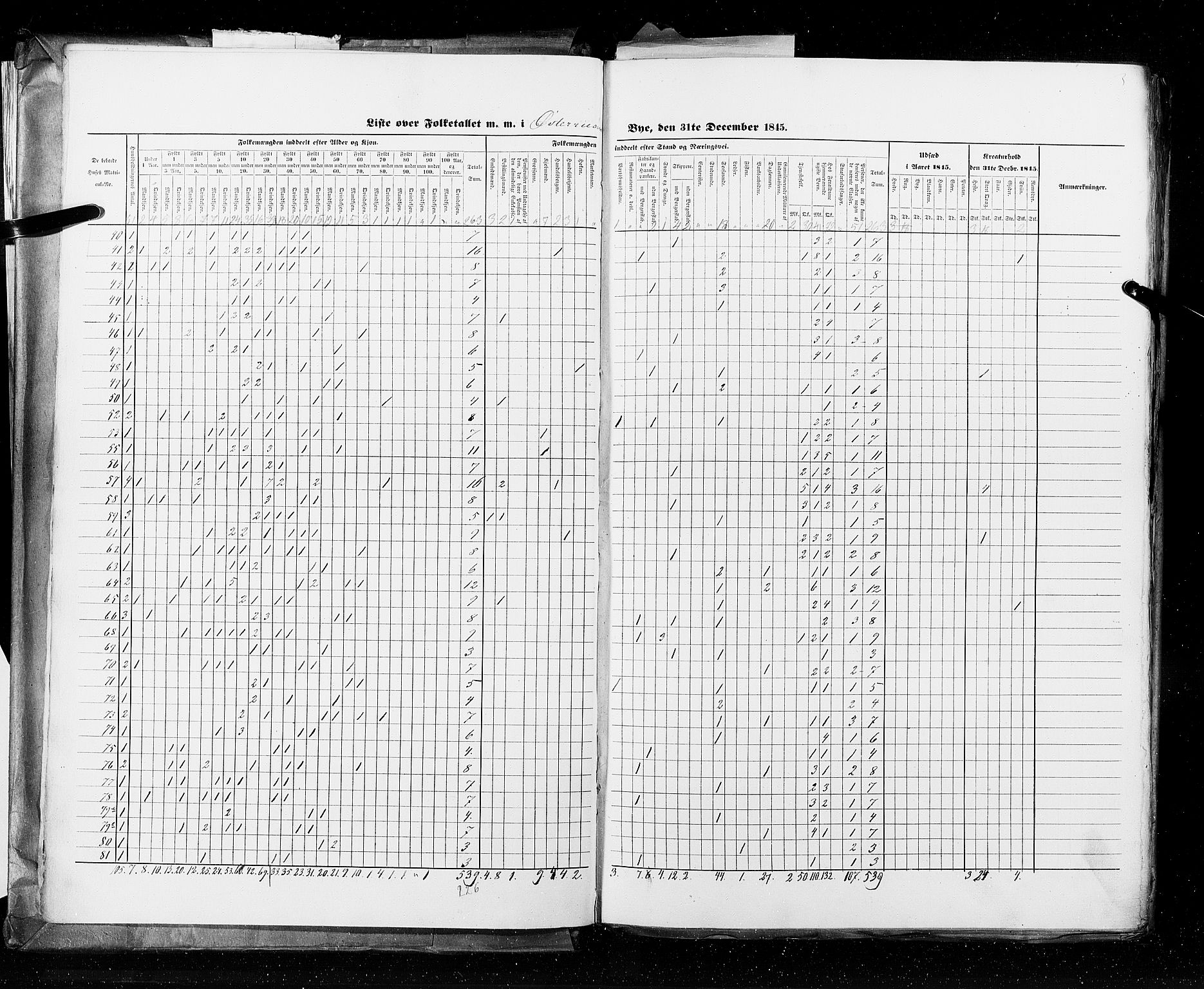 RA, Census 1845, vol. 11: Cities, 1845, p. 3