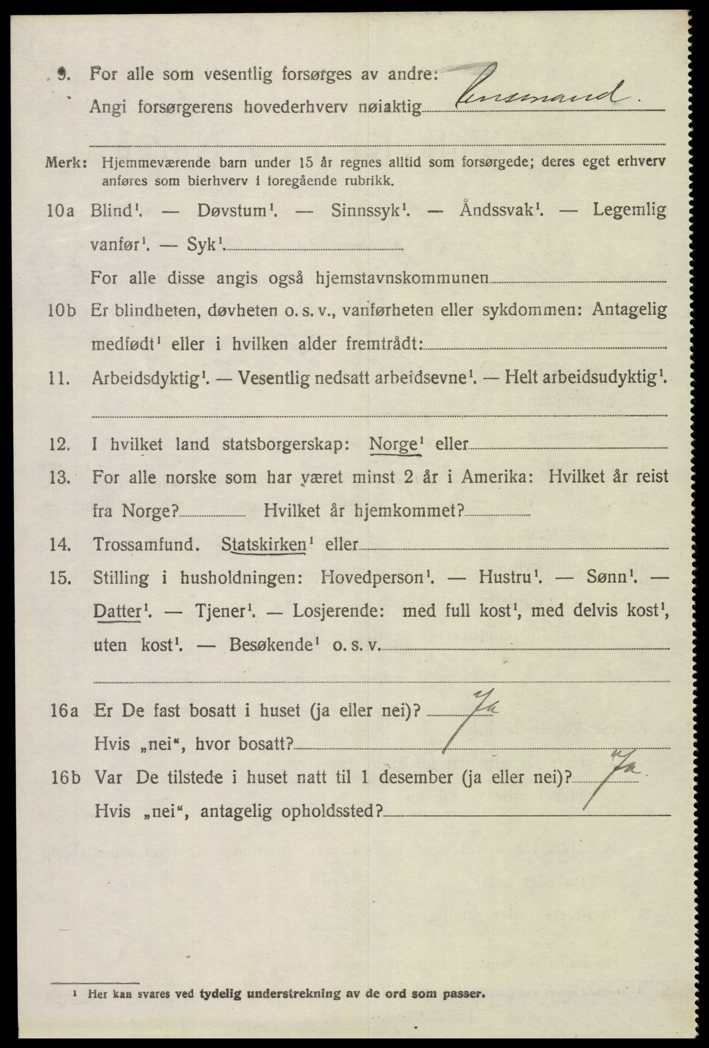 SAK, 1920 census for Eide, 1920, p. 657