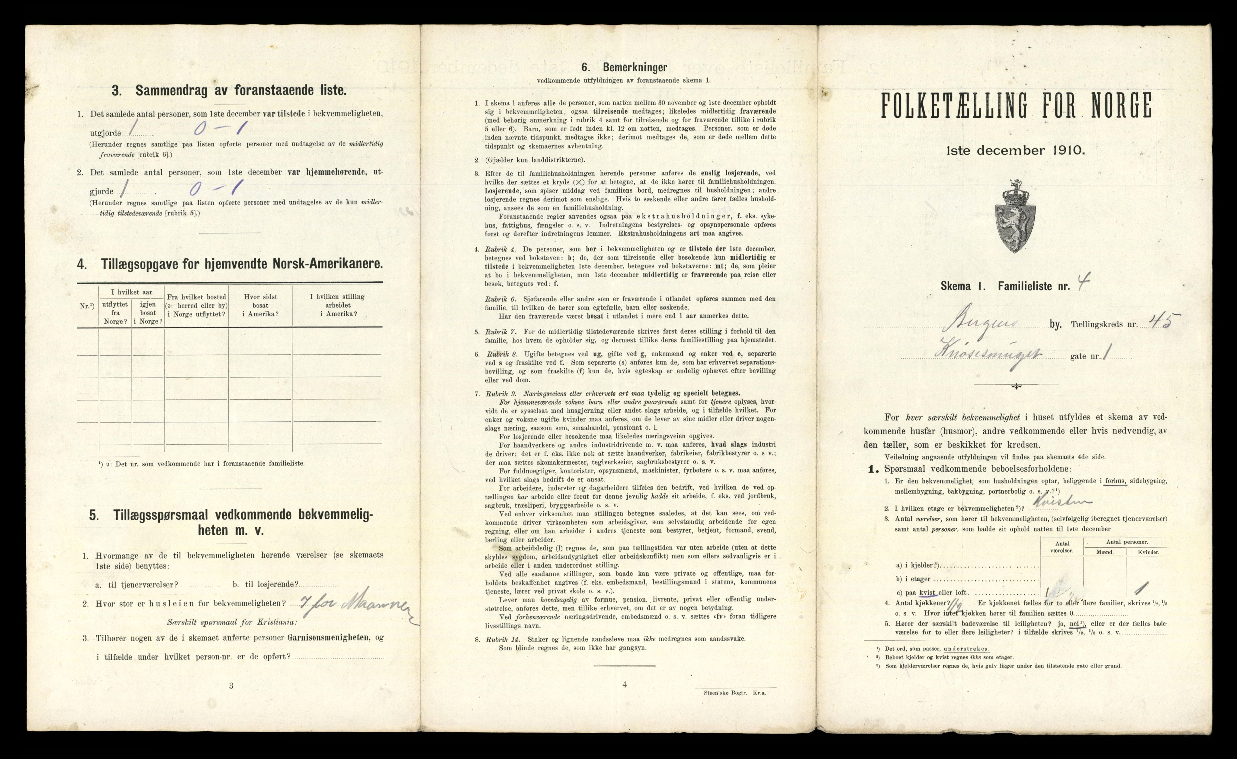 RA, 1910 census for Bergen, 1910, p. 15655