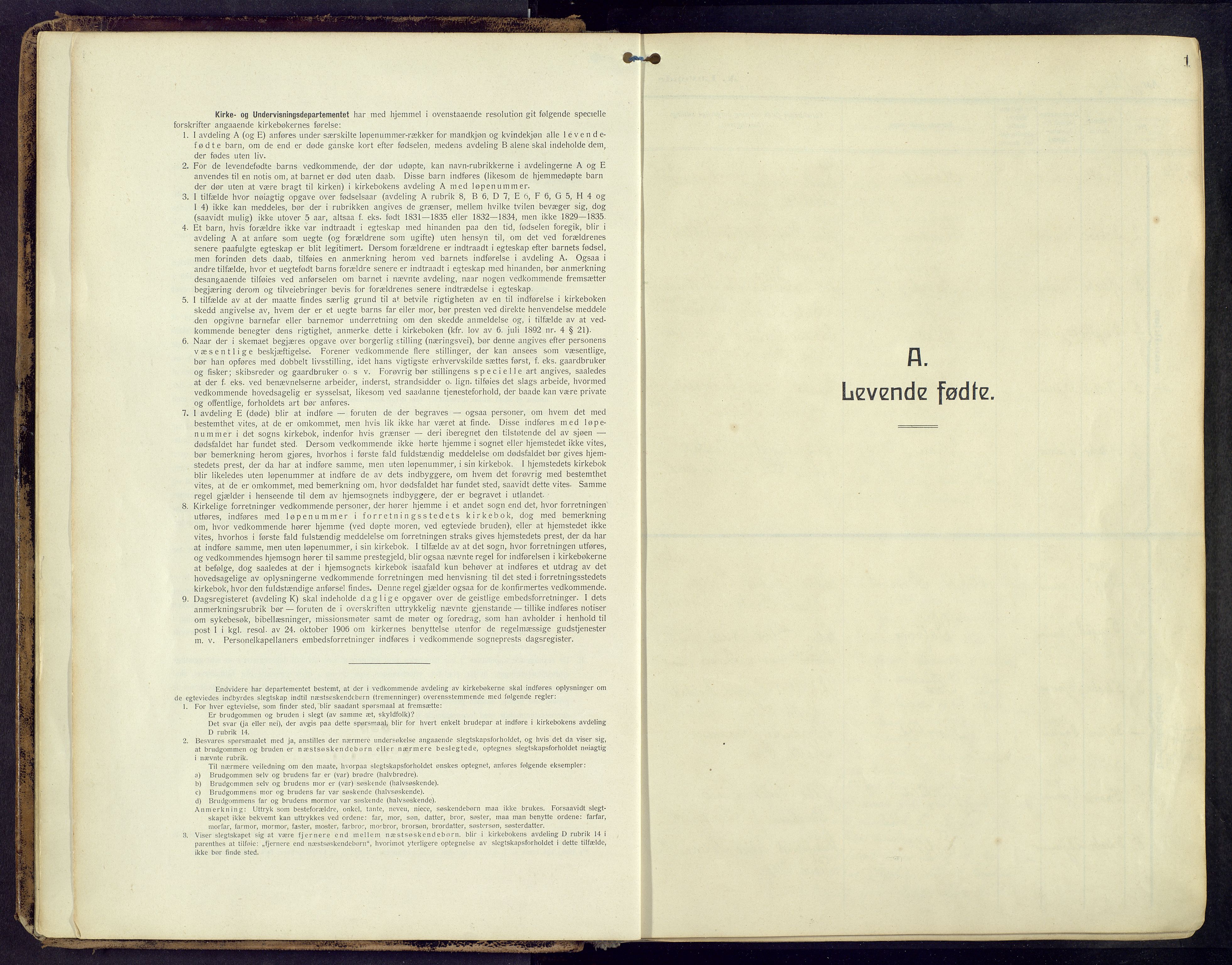 Østre Toten prestekontor, SAH/PREST-104/H/Ha/Haa/L0010: Parish register (official) no. 10, 1910-1920, p. 1