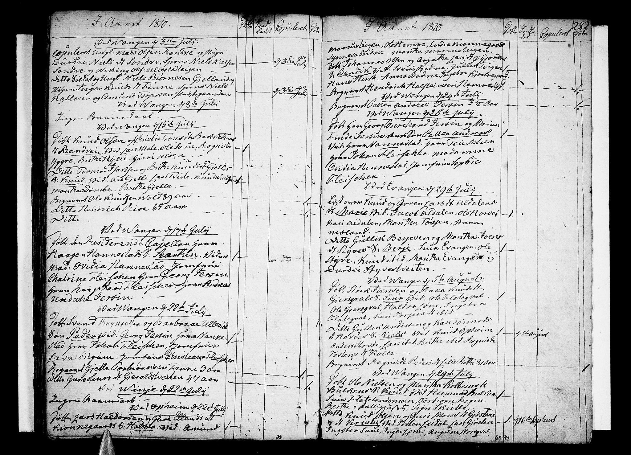 Voss sokneprestembete, SAB/A-79001/H/Haa: Parish register (official) no. A 9, 1780-1810, p. 282