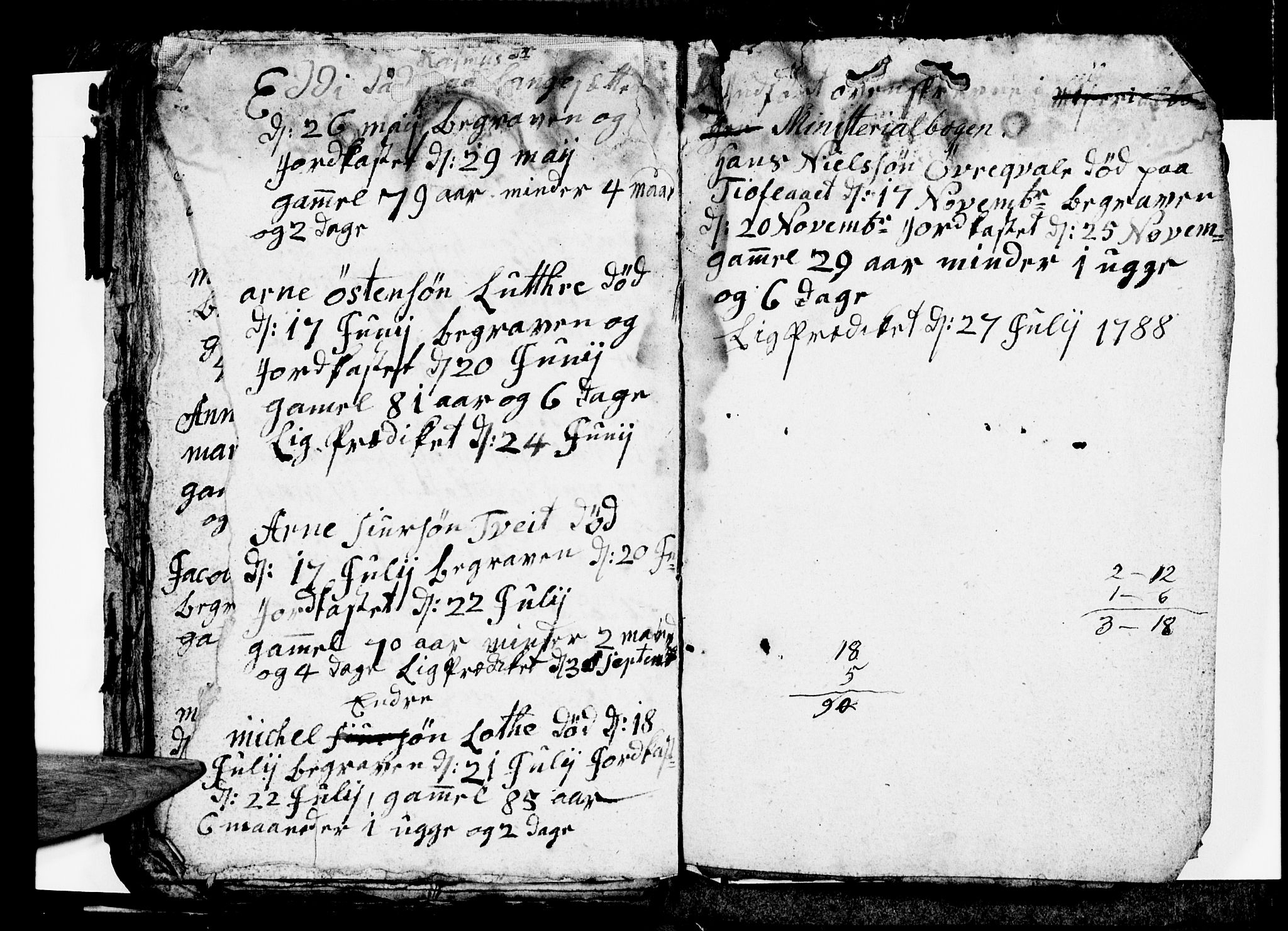 Ullensvang sokneprestembete, SAB/A-78701/H/Hab: Parish register (copy) no. E 2, 1784-1788