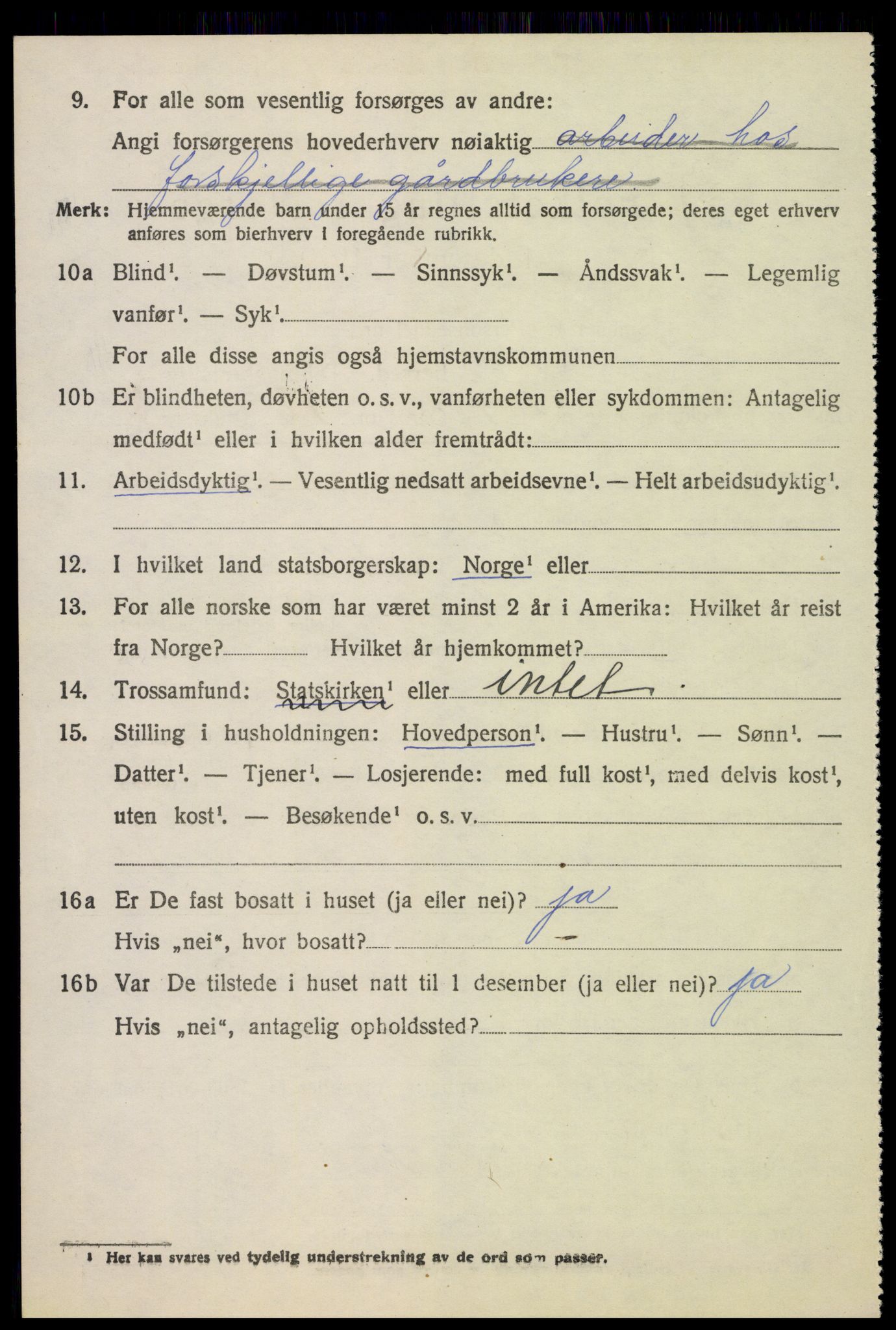 SAH, 1920 census for Sør-Odal, 1920, p. 4240