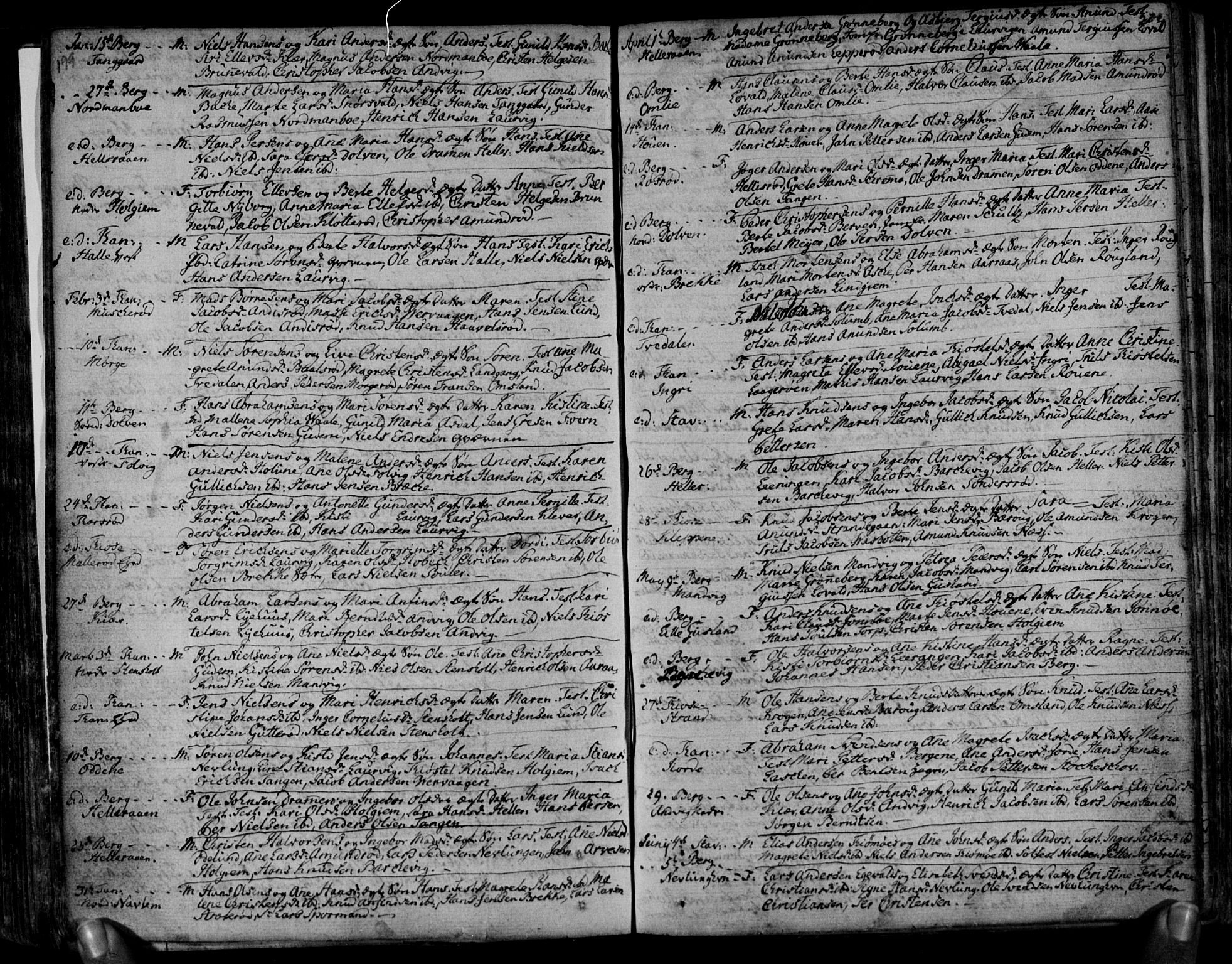 Brunlanes kirkebøker, AV/SAKO-A-342/F/Fa/L0001: Parish register (official) no. I 1, 1766-1801, p. 199-200