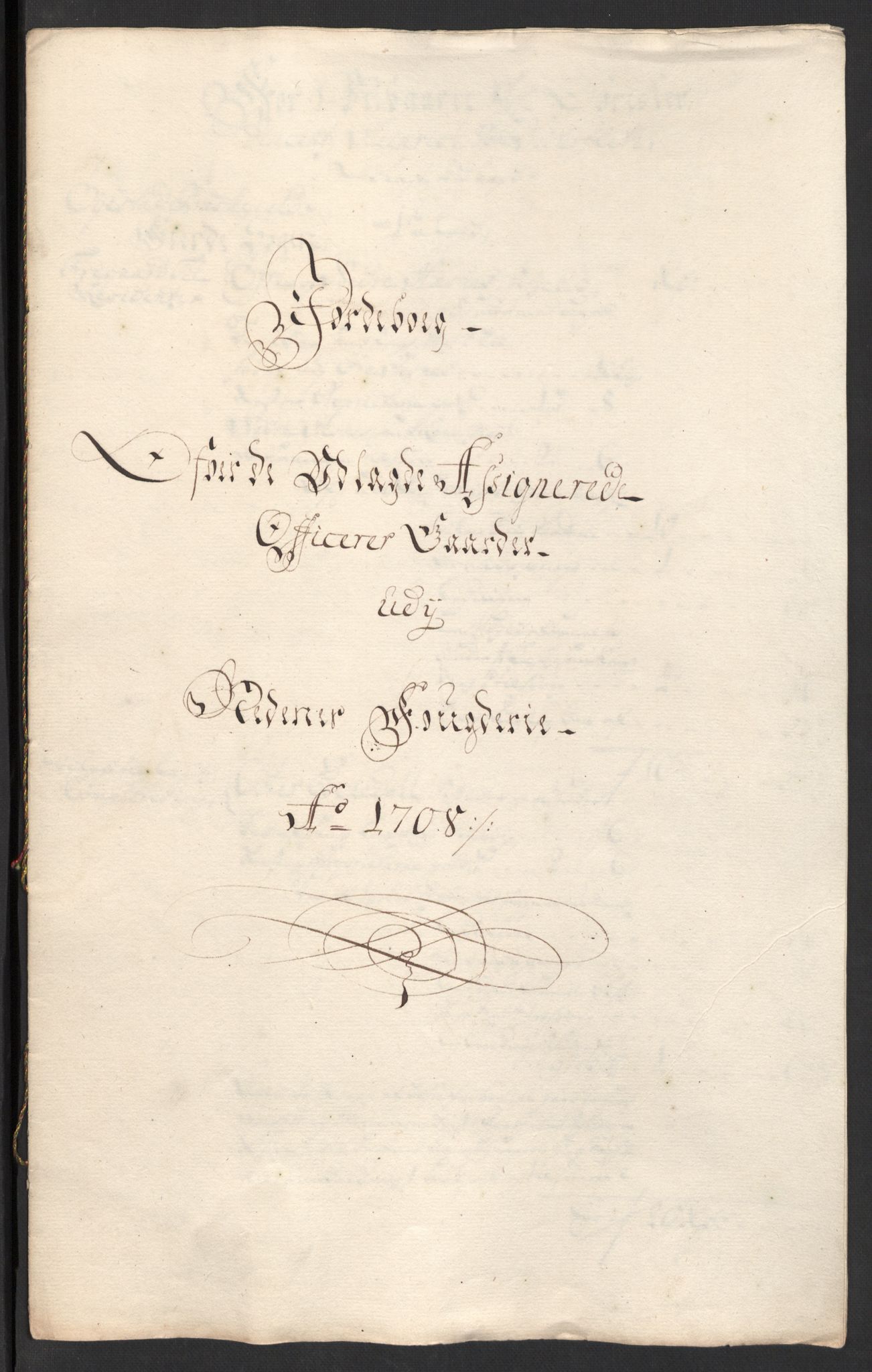 Rentekammeret inntil 1814, Reviderte regnskaper, Fogderegnskap, RA/EA-4092/R39/L2318: Fogderegnskap Nedenes, 1706-1709, p. 299