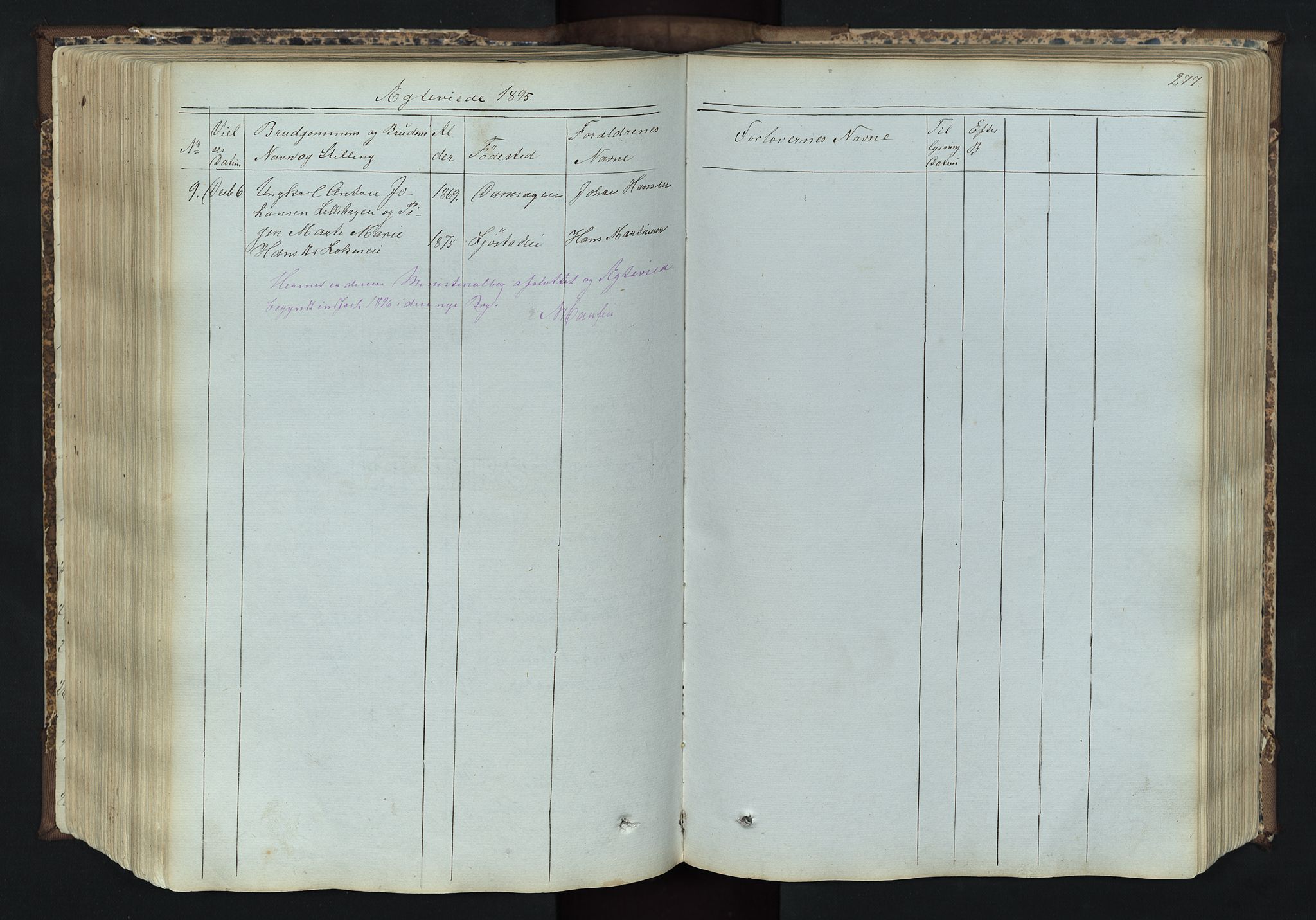 Romedal prestekontor, SAH/PREST-004/L/L0011: Parish register (copy) no. 11, 1867-1895, p. 277