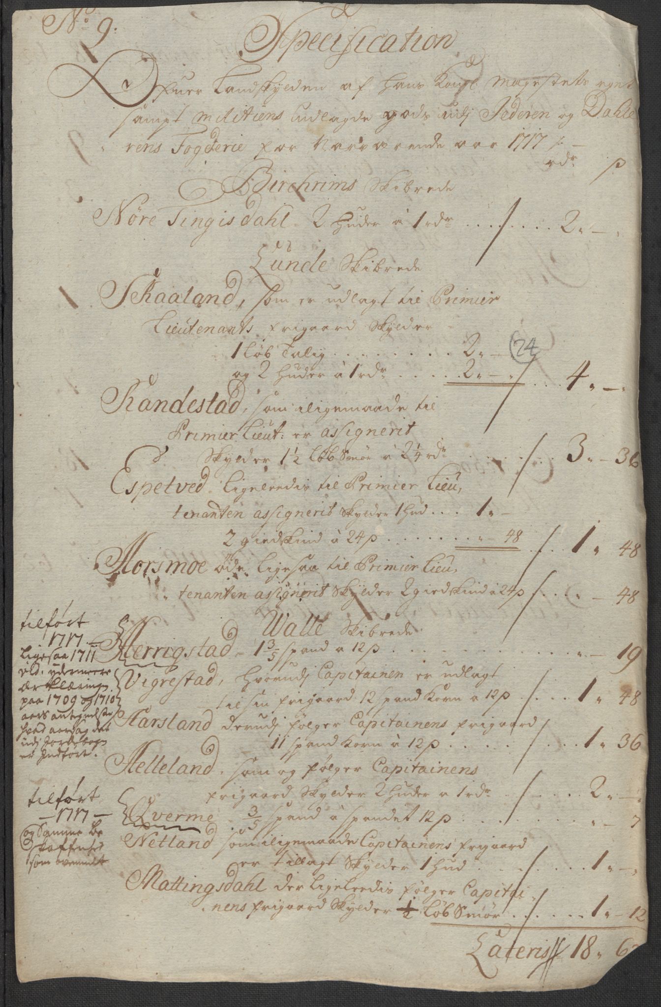 Rentekammeret inntil 1814, Reviderte regnskaper, Fogderegnskap, RA/EA-4092/R46/L2742: Fogderegnskap Jæren og Dalane, 1717, p. 101
