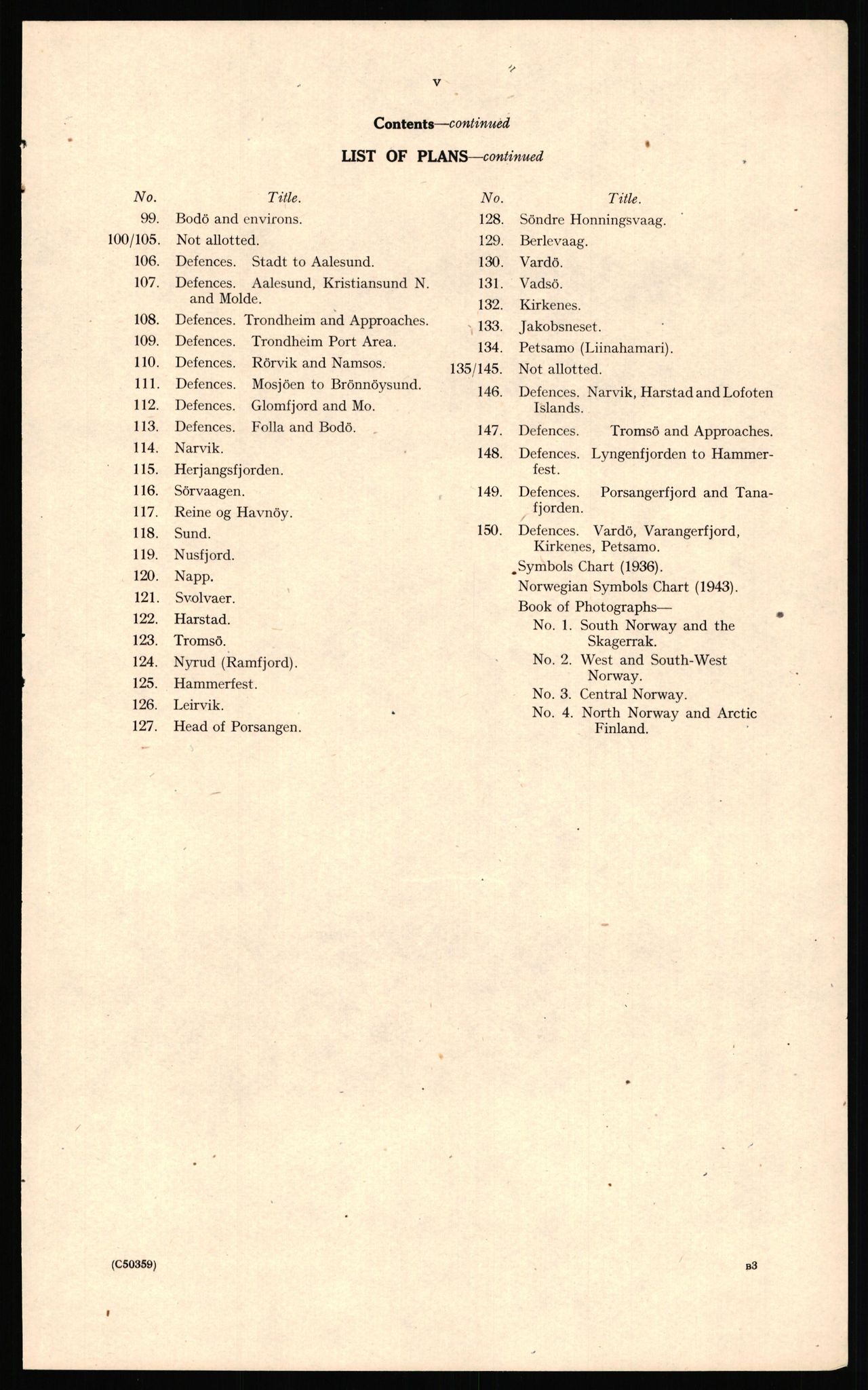 Forsvaret, Forsvarets overkommando II, AV/RA-RAFA-3915/D/Dd/L0004: Index of Reports on Norway, 1943-1944, p. 21