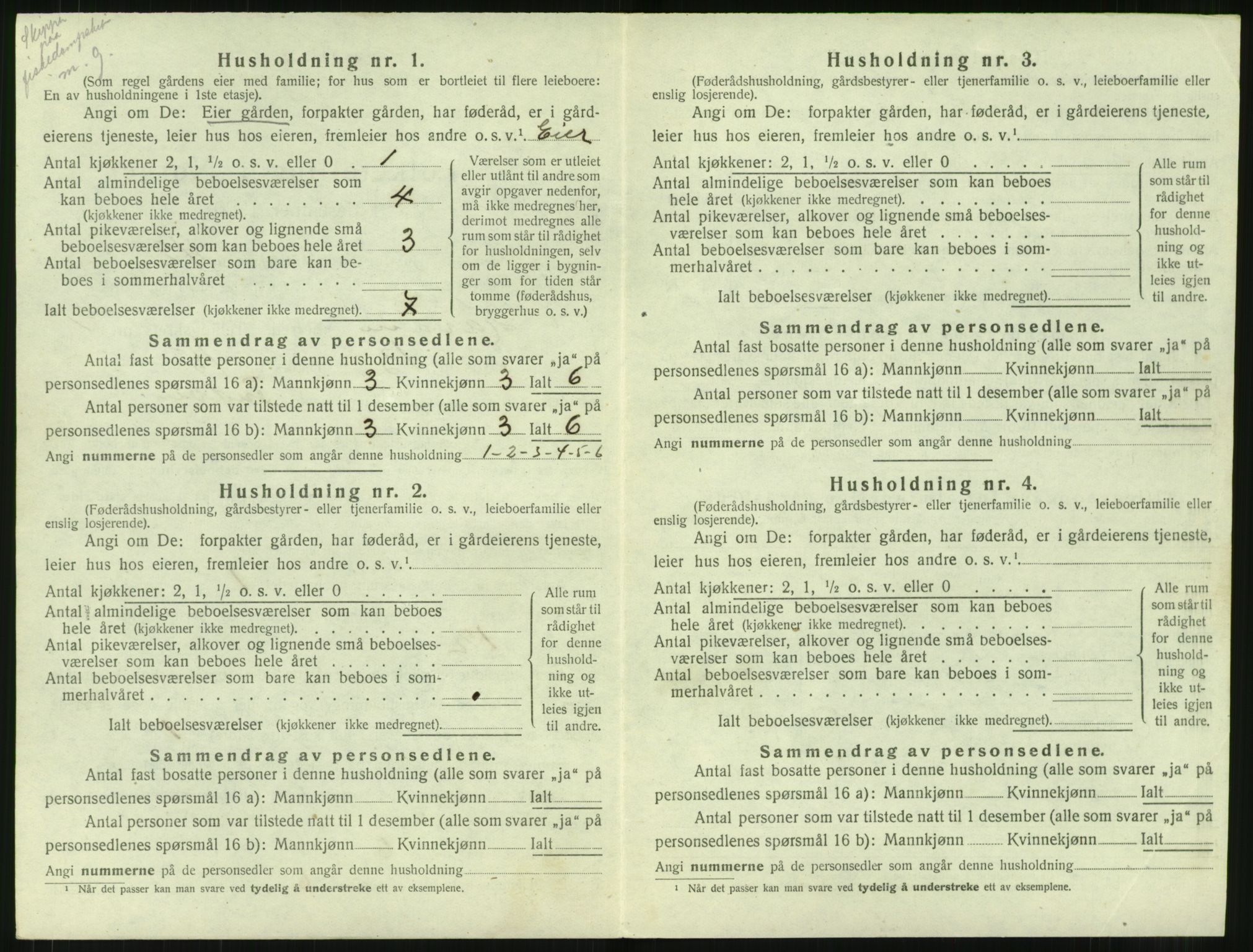 SAT, 1920 census for Haram, 1920, p. 668