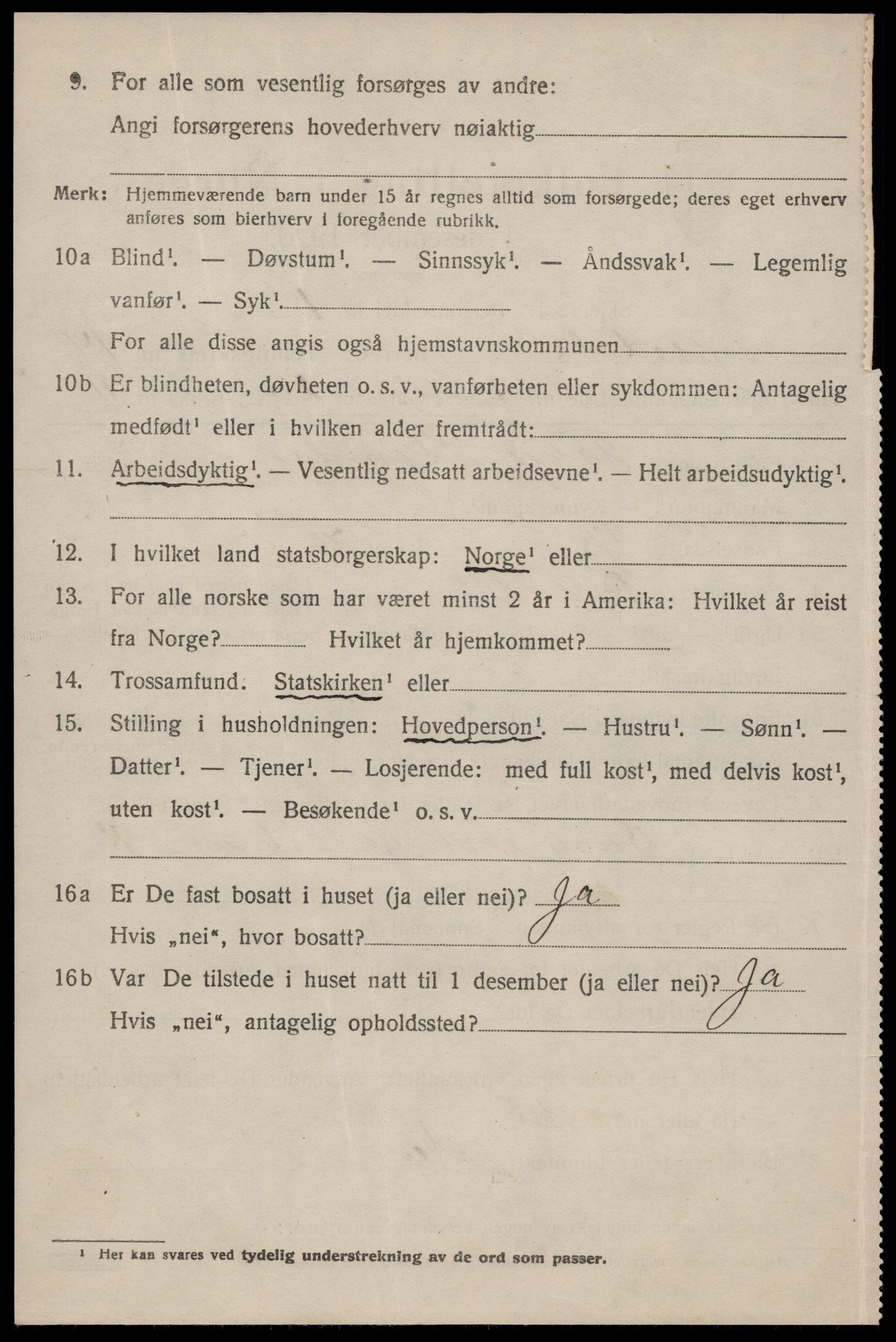 SAKO, 1920 census for Fyresdal, 1920, p. 4372