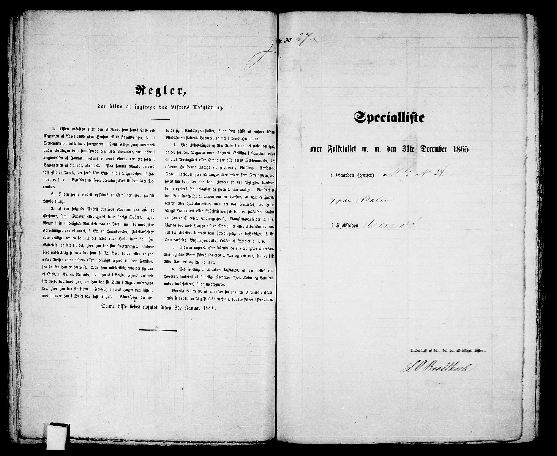 RA, 1865 census for Vardø/Vardø, 1865, p. 60