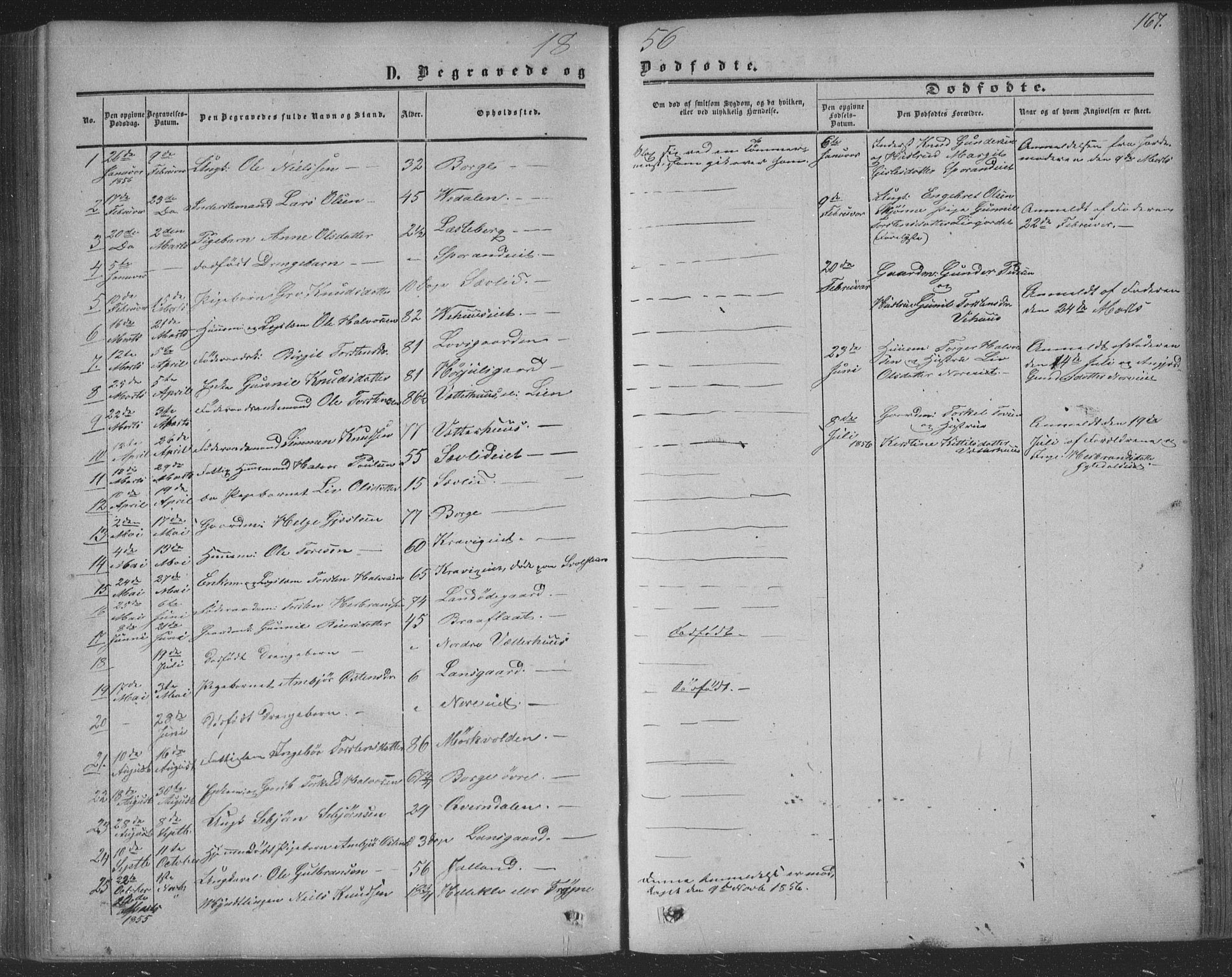 Nore kirkebøker, AV/SAKO-A-238/F/Fa/L0002: Parish register (official) no. I 2, 1856-1871, p. 167