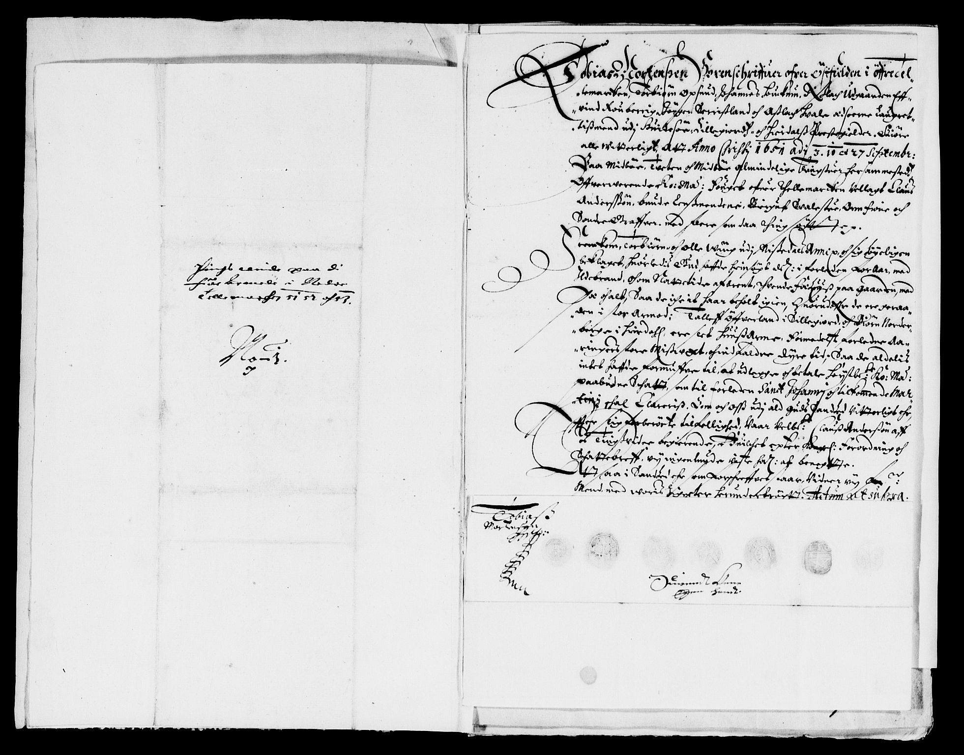 Rentekammeret inntil 1814, Reviderte regnskaper, Lensregnskaper, AV/RA-EA-5023/R/Rb/Rbp/L0037: Bratsberg len, 1650-1652