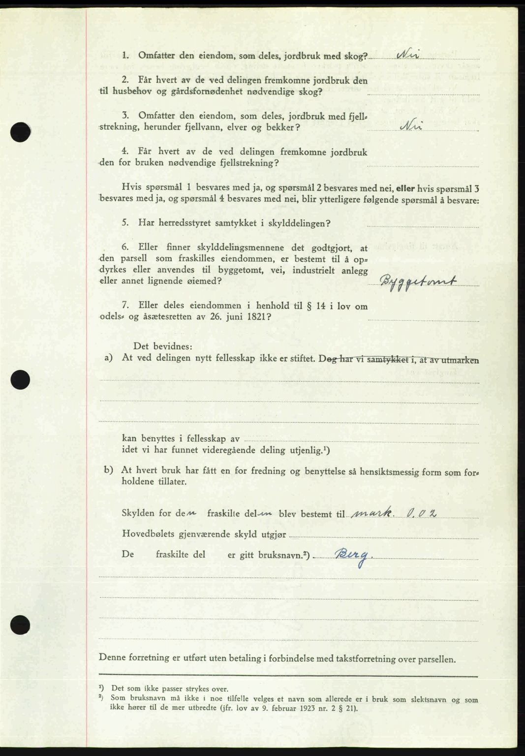 Romsdal sorenskriveri, AV/SAT-A-4149/1/2/2C: Mortgage book no. A31, 1949-1949, Diary no: : 2708/1949