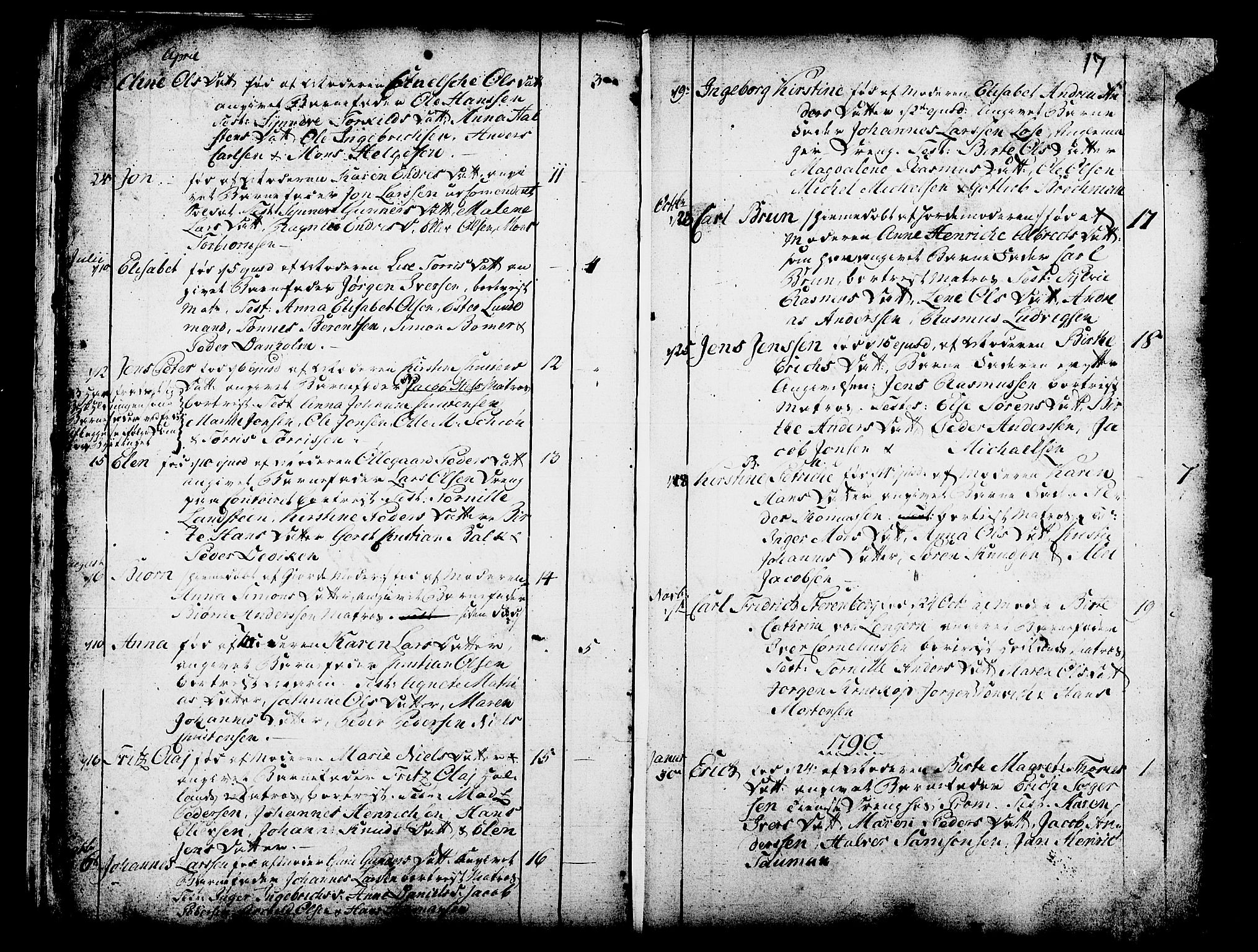 Domkirken sokneprestembete, SAB/A-74801/H/Haa/L0003: Parish register (official) no. A 3, 1758-1789, p. 17