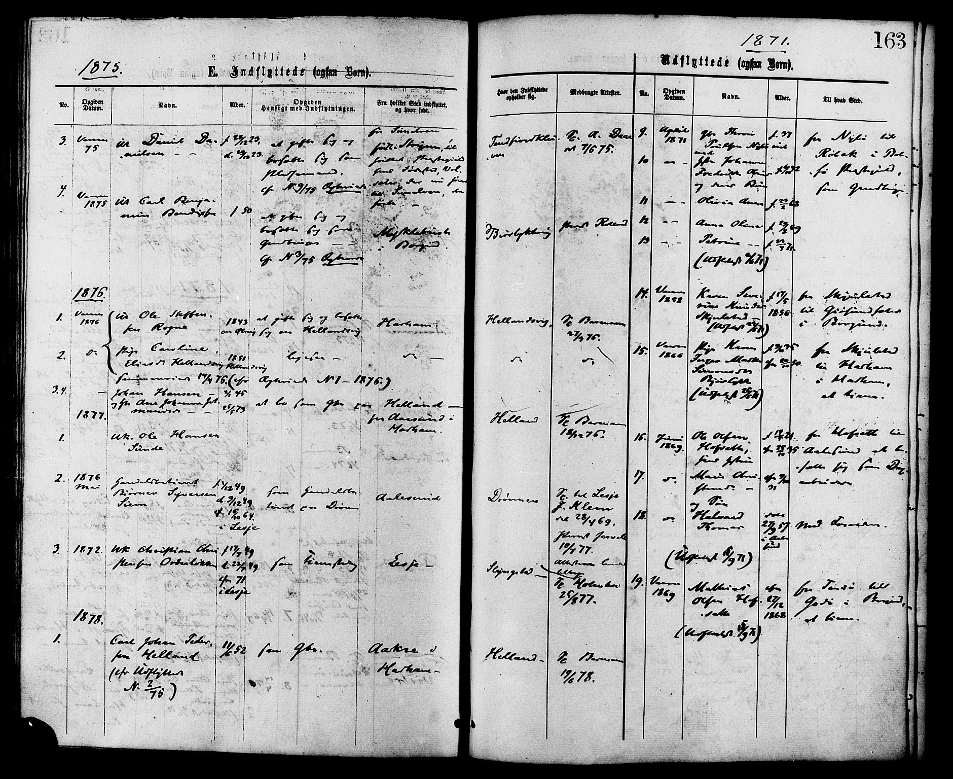 Ministerialprotokoller, klokkerbøker og fødselsregistre - Møre og Romsdal, SAT/A-1454/525/L0373: Parish register (official) no. 525A03, 1864-1879, p. 163