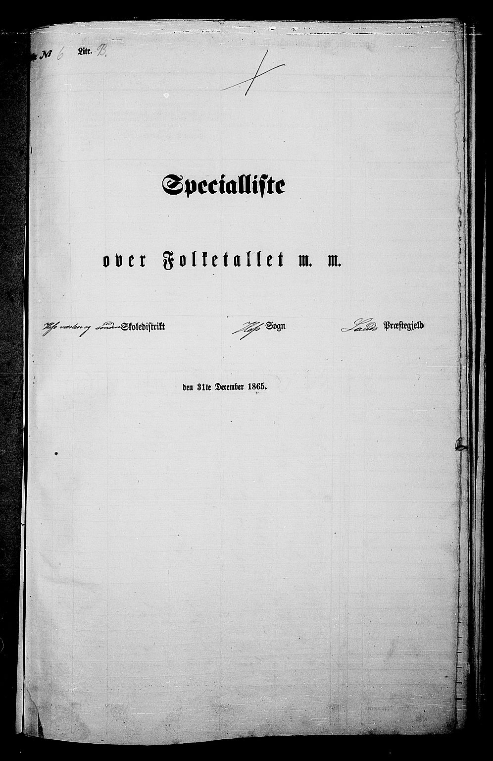 RA, 1865 census for Land, 1865, p. 404