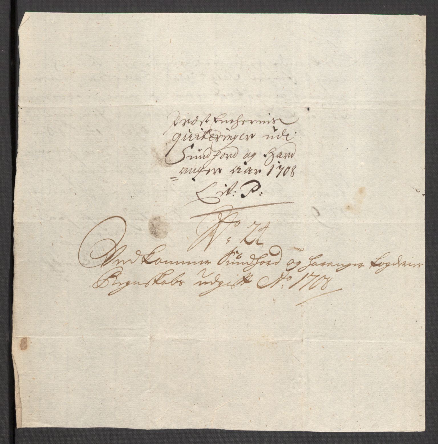 Rentekammeret inntil 1814, Reviderte regnskaper, Fogderegnskap, AV/RA-EA-4092/R48/L2985: Fogderegnskap Sunnhordland og Hardanger, 1708, p. 296