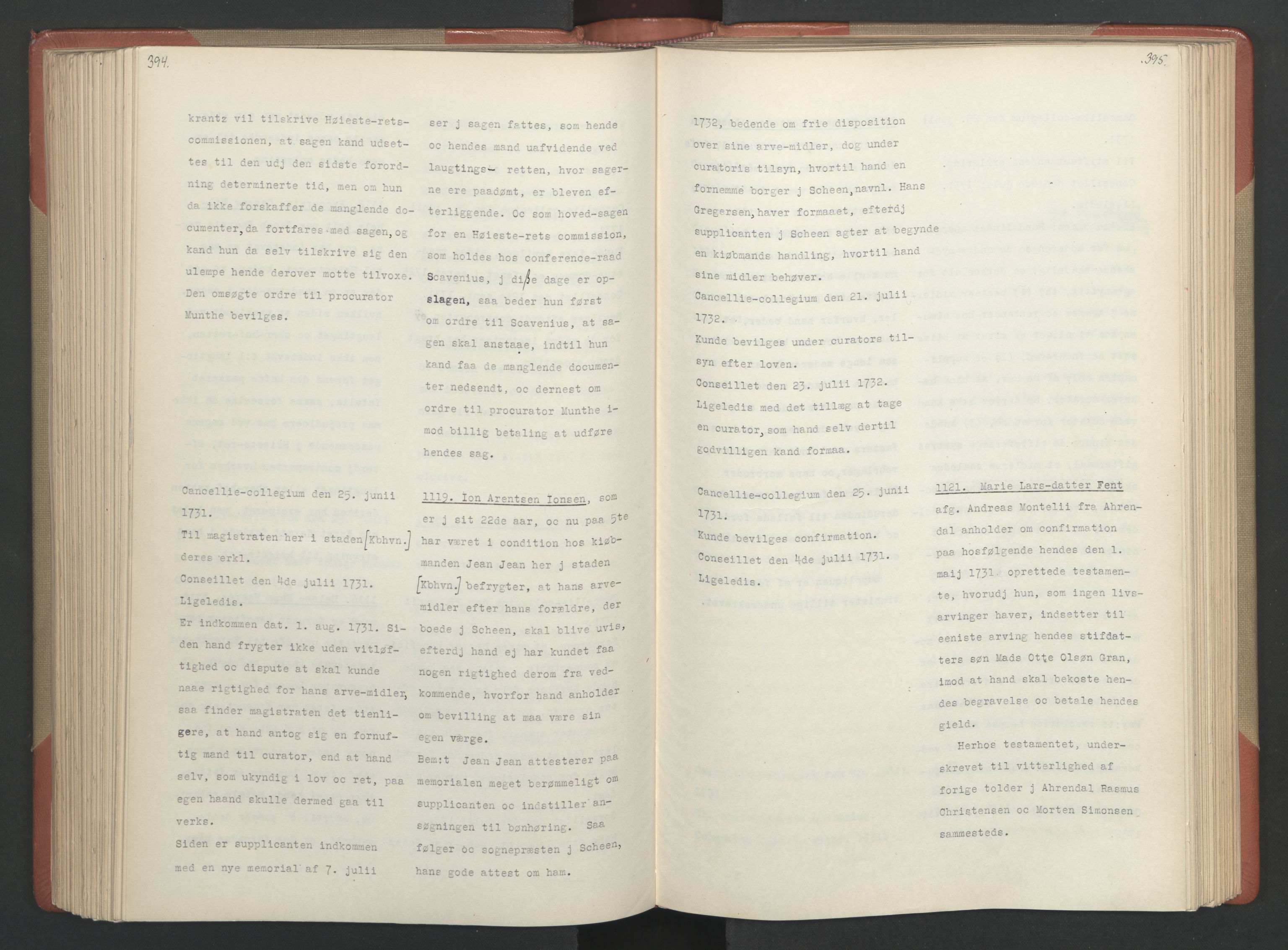 Avskriftsamlingen, AV/RA-EA-4022/F/Fa/L0094: Supplikker, 1731, p. 201