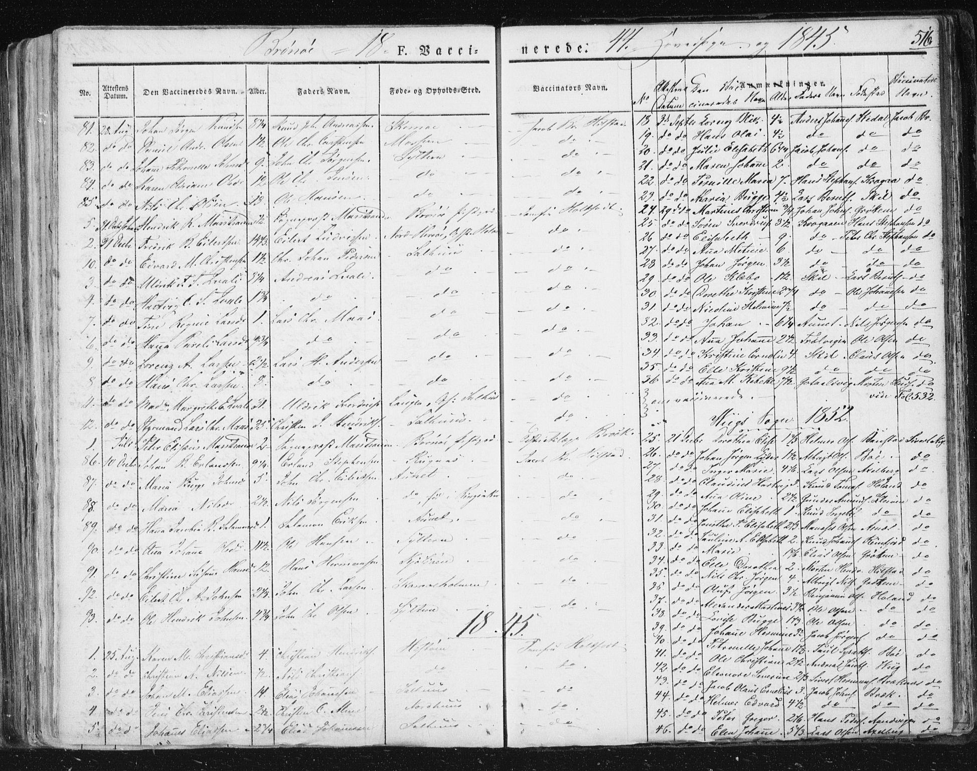 Ministerialprotokoller, klokkerbøker og fødselsregistre - Nordland, AV/SAT-A-1459/813/L0198: Parish register (official) no. 813A08, 1834-1874, p. 516